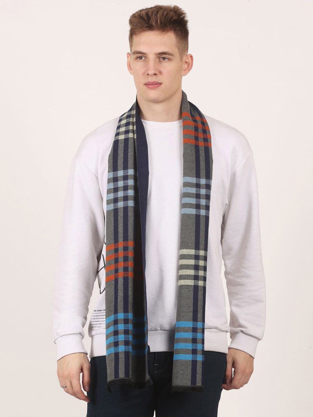Calvadoss Men Checked Winter Mufflers - view 1