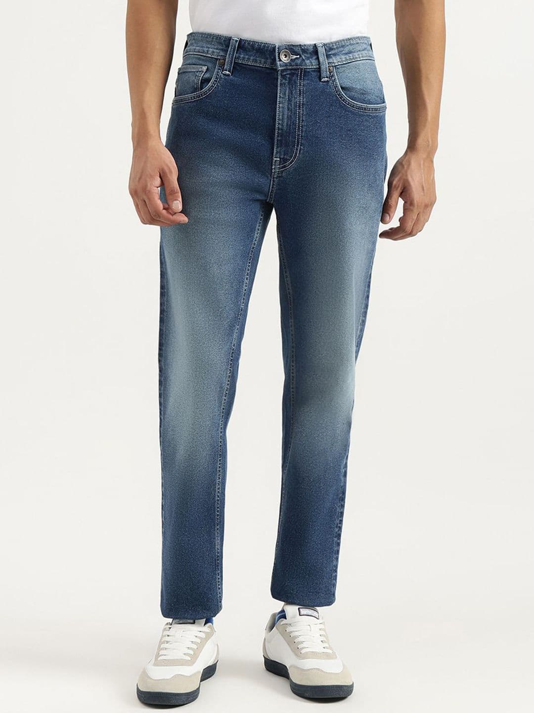 United Colors of Benetton Men Cotton Skinny Fit Heavy Fade Jeans - view 1