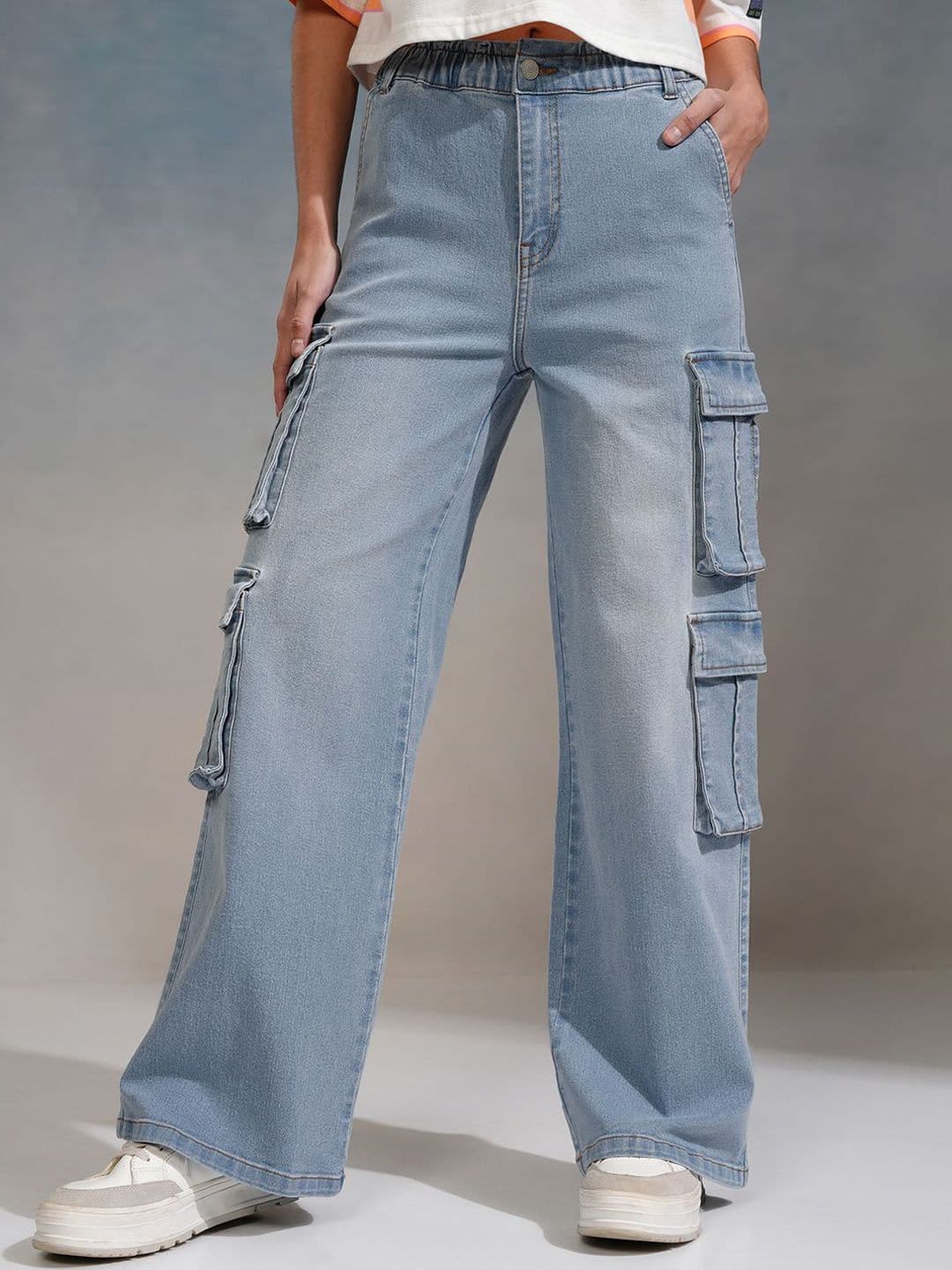Street By Tokyo Talkies Tokyo Talkies Women Straight Fit Cargo Jeans - view 1
