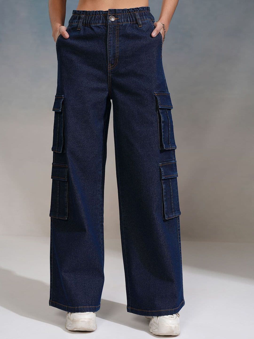 Street By Tokyo Talkies Tokyo Talkies Women Straight Fit Cargo Jeans - view 1