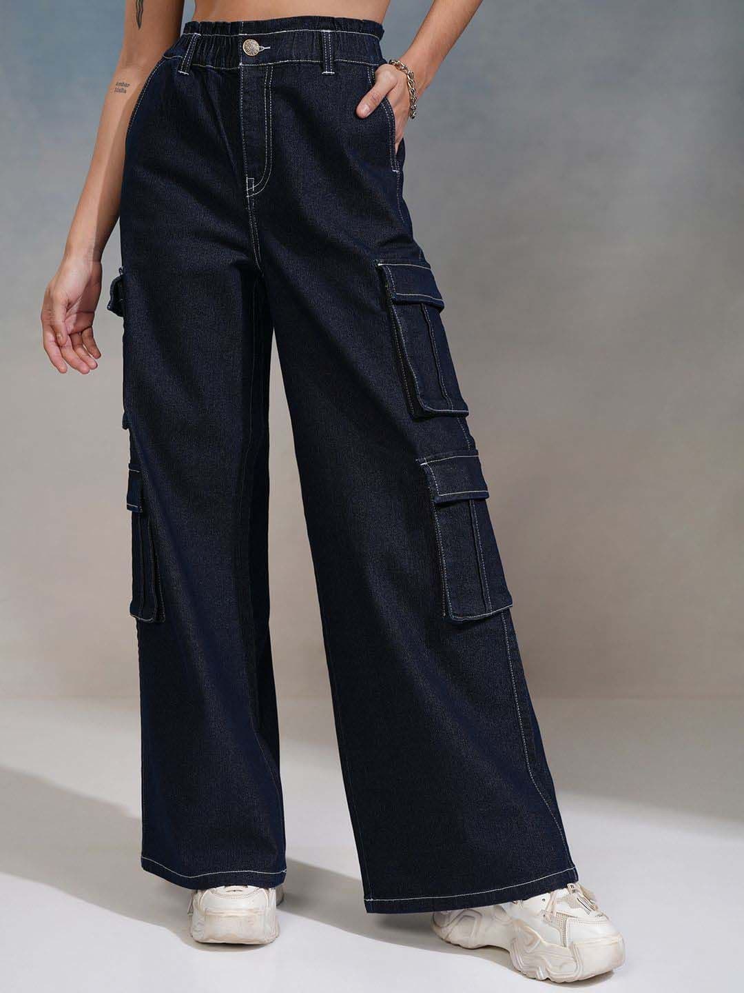 Street By Tokyo Talkies Tokyo Talkies Women Straight Fit Cargo Jeans - view 1