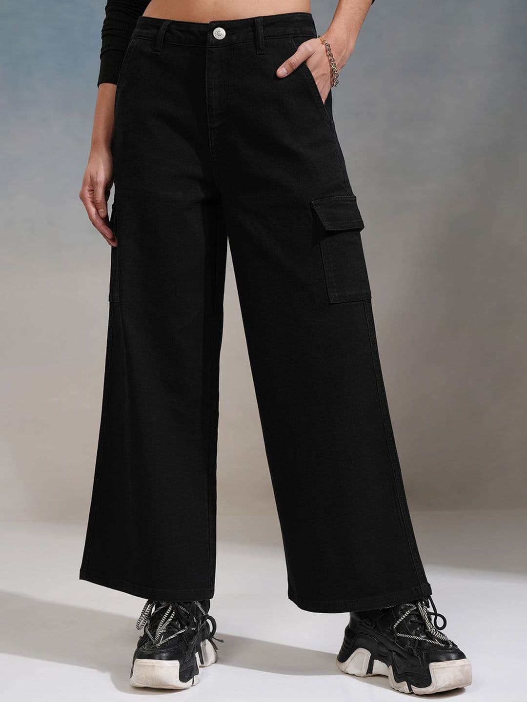 Street By Tokyo Talkies Tokyo Talkies Women Wide Leg Cargo Jeans - view 1