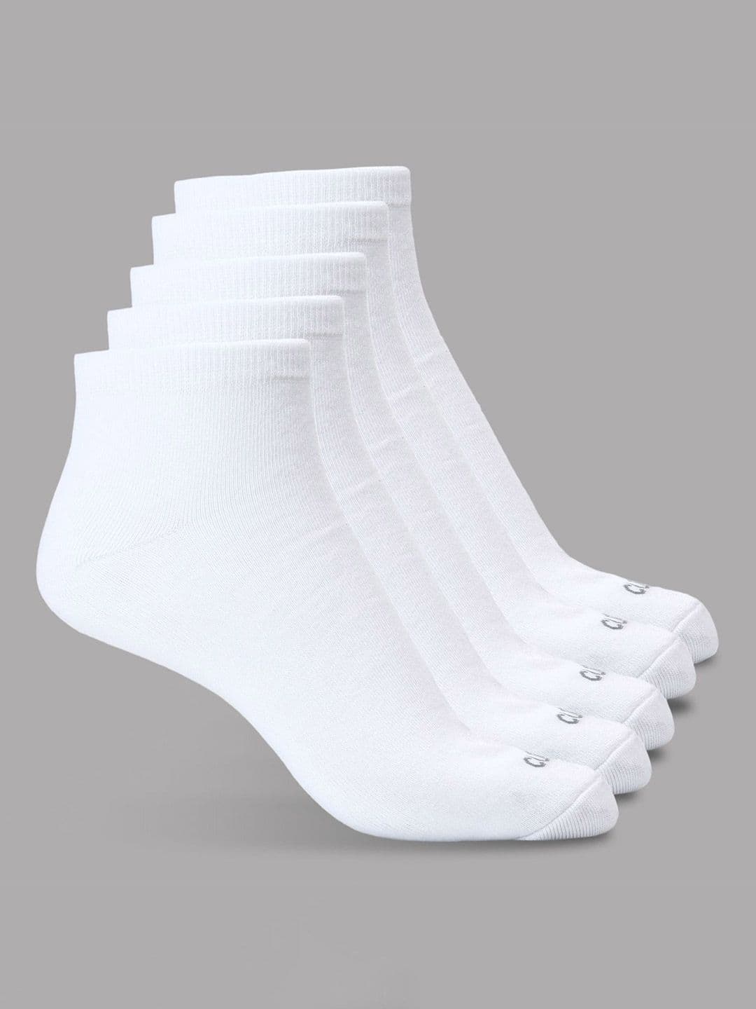 CULT Men Pack of 5 Cotton White Ankle Length Socks - view 1