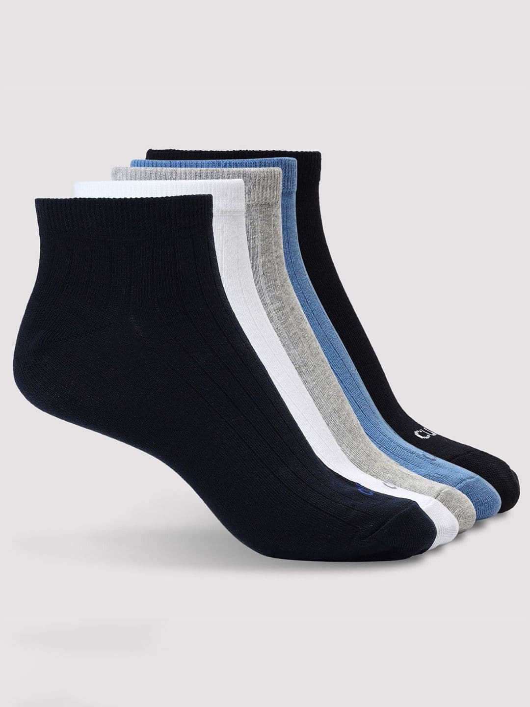 CULT Men Pack of 5 Low Ankle Cotton Multi Colour Socks - view 1