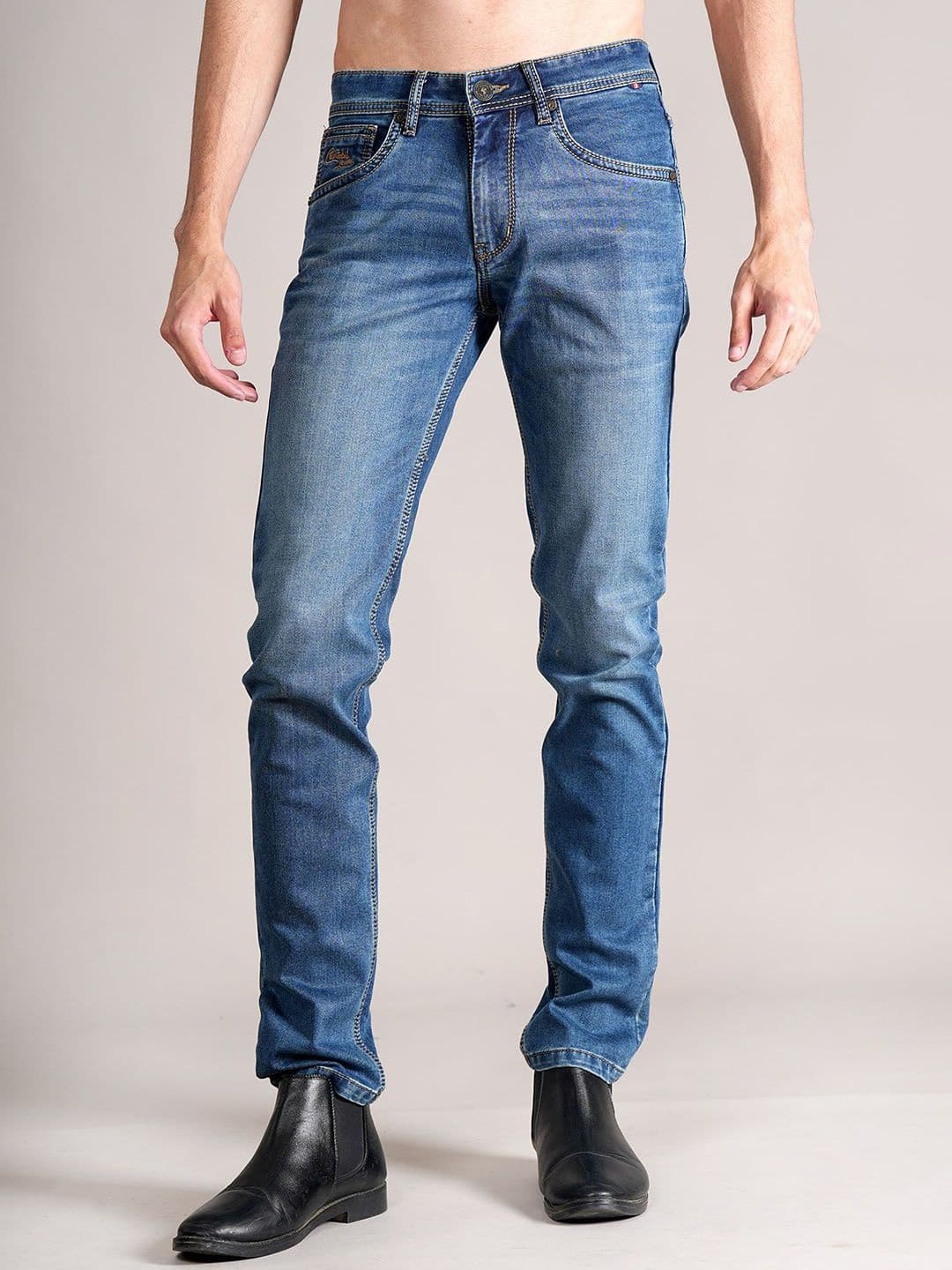 Cantabil Men Light Fade Stretchable Jeans - view 1