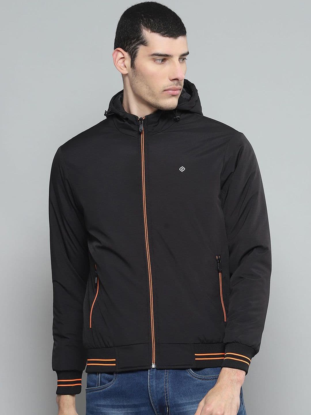 Cloak & Decker Men Hooded Solid Casual Bomber Lightweight Jacket - view 1