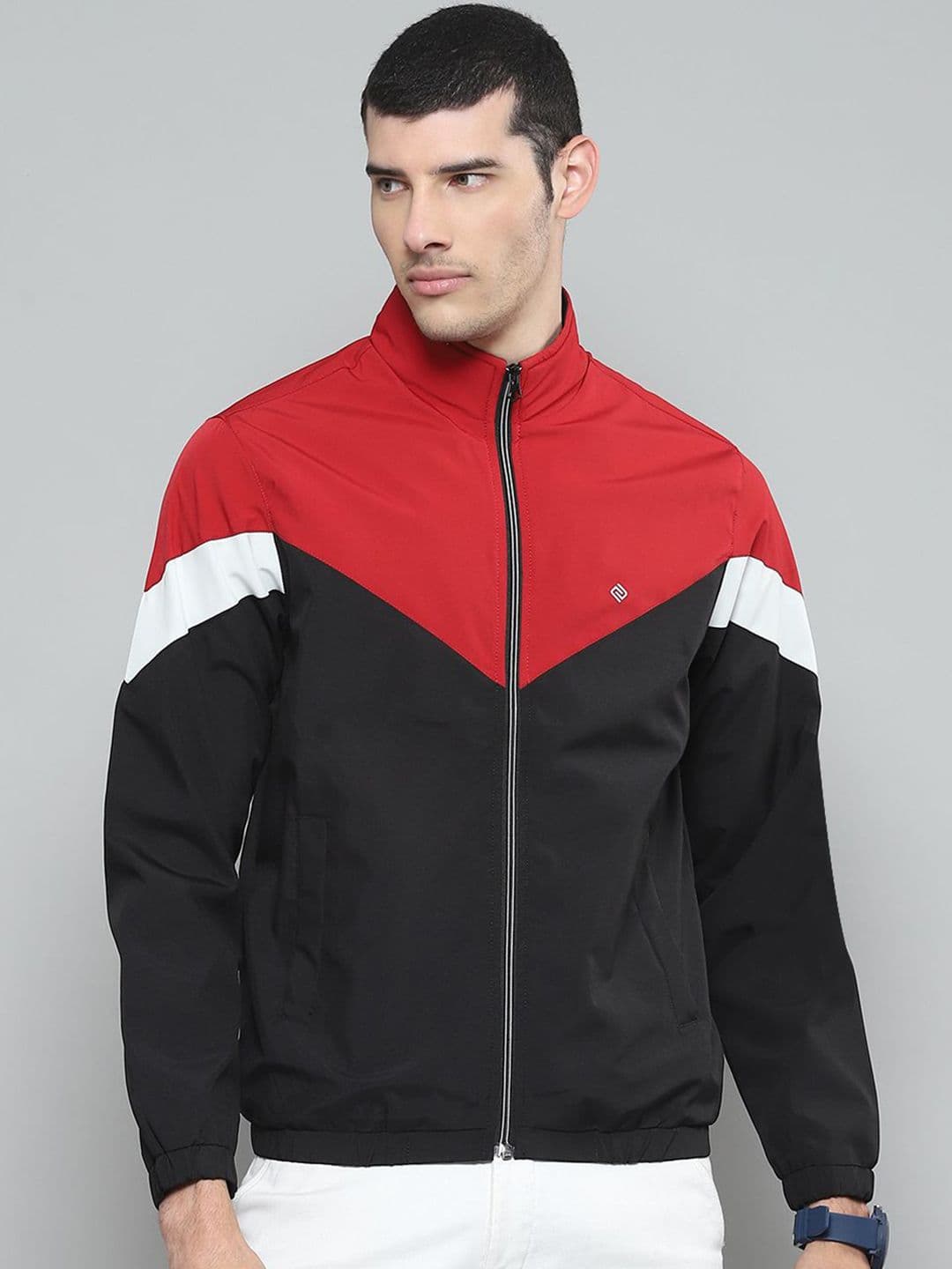 Cloak & Decker Men Mock Collar Colourblocked Casual Bomber Lightweight Jacket - view 1