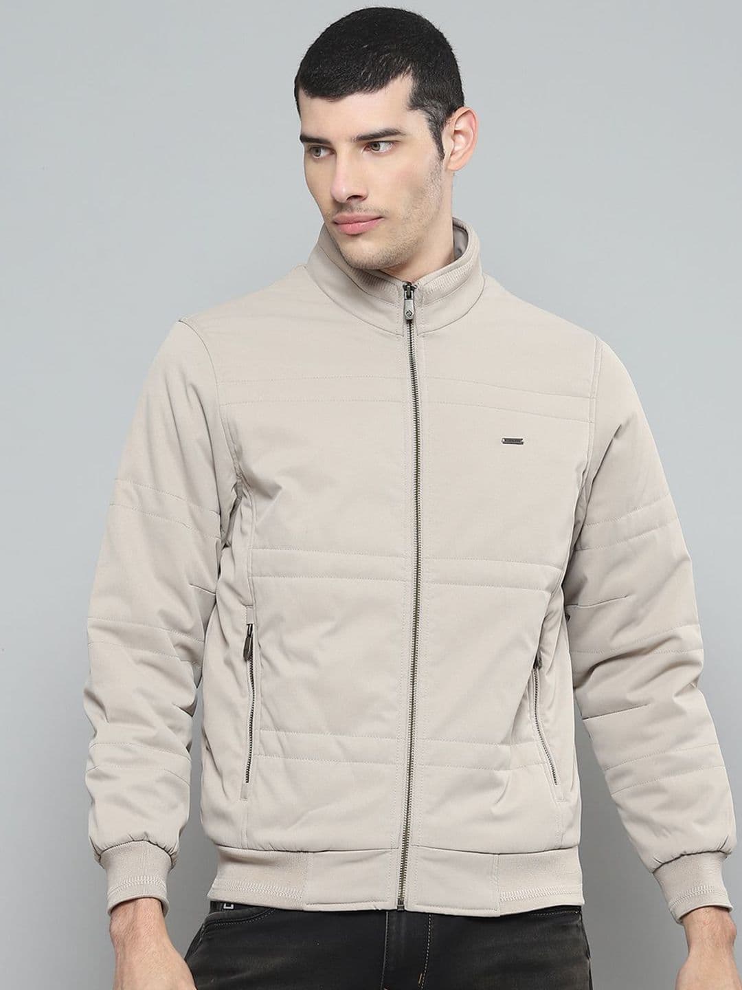 Cloak & Decker Men Mock Collar Solid Casual Padded Lightweight Jacket - view 1