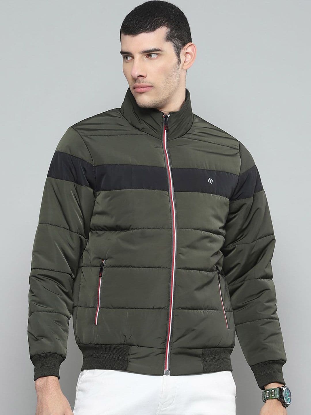 Cloak & Decker Men Mock Collar Solid Casual Puffer Lightweight Jacket - view 1