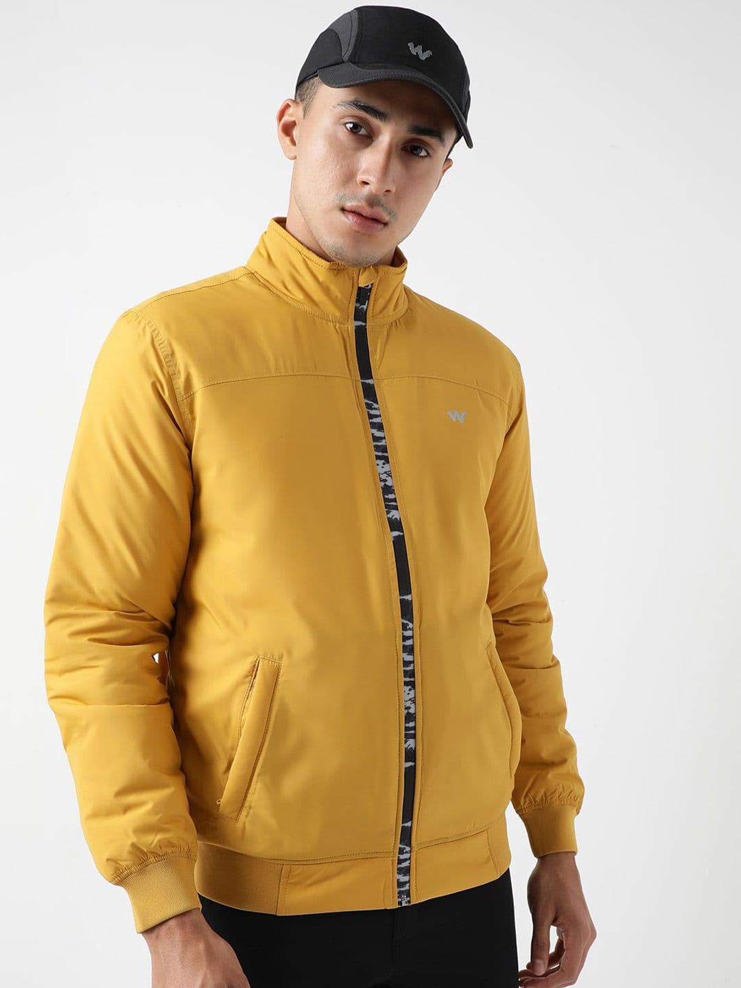 Wildcraft Men Mock Collar Solid Casual Bomber Lightweight Jacket - view 1