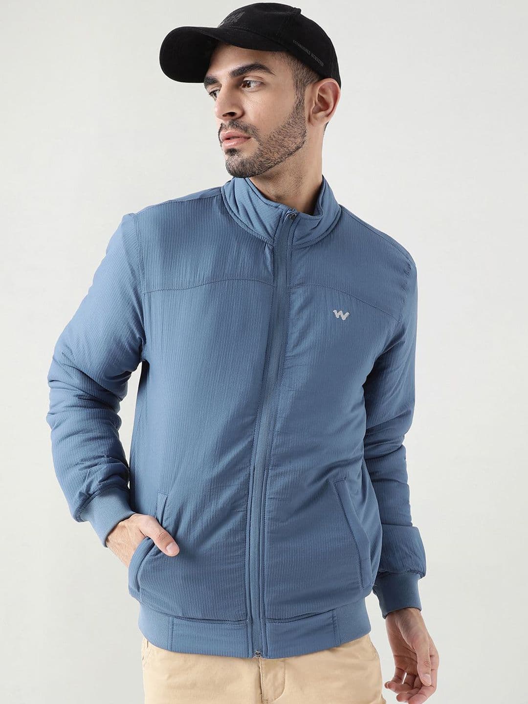 Wildcraft Men Mock Collar Solid Casual Bomber Lightweight Jacket - view 1