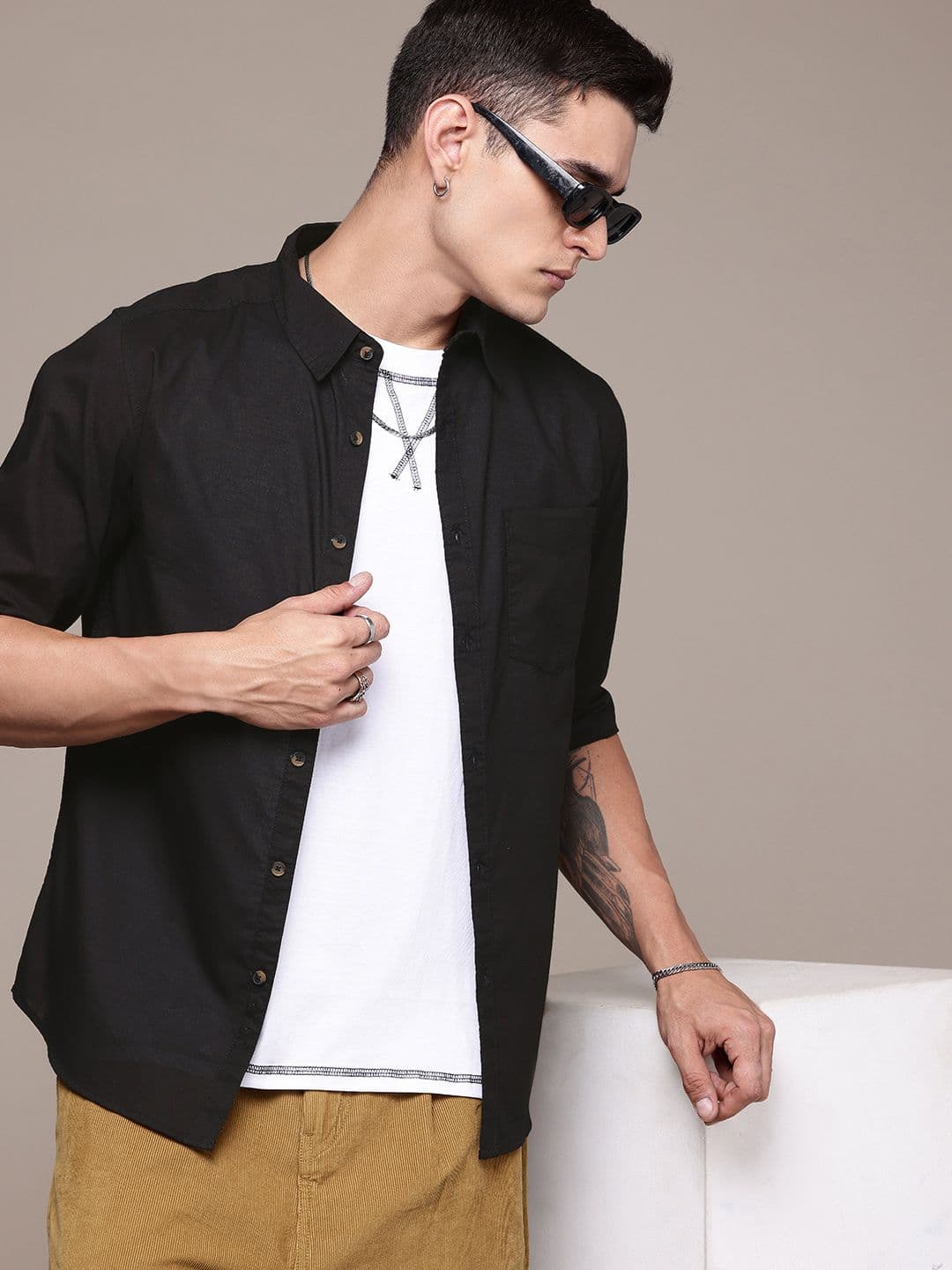 The Roadster Life Co. Cotton Opaque Casual Shirt - view 1
