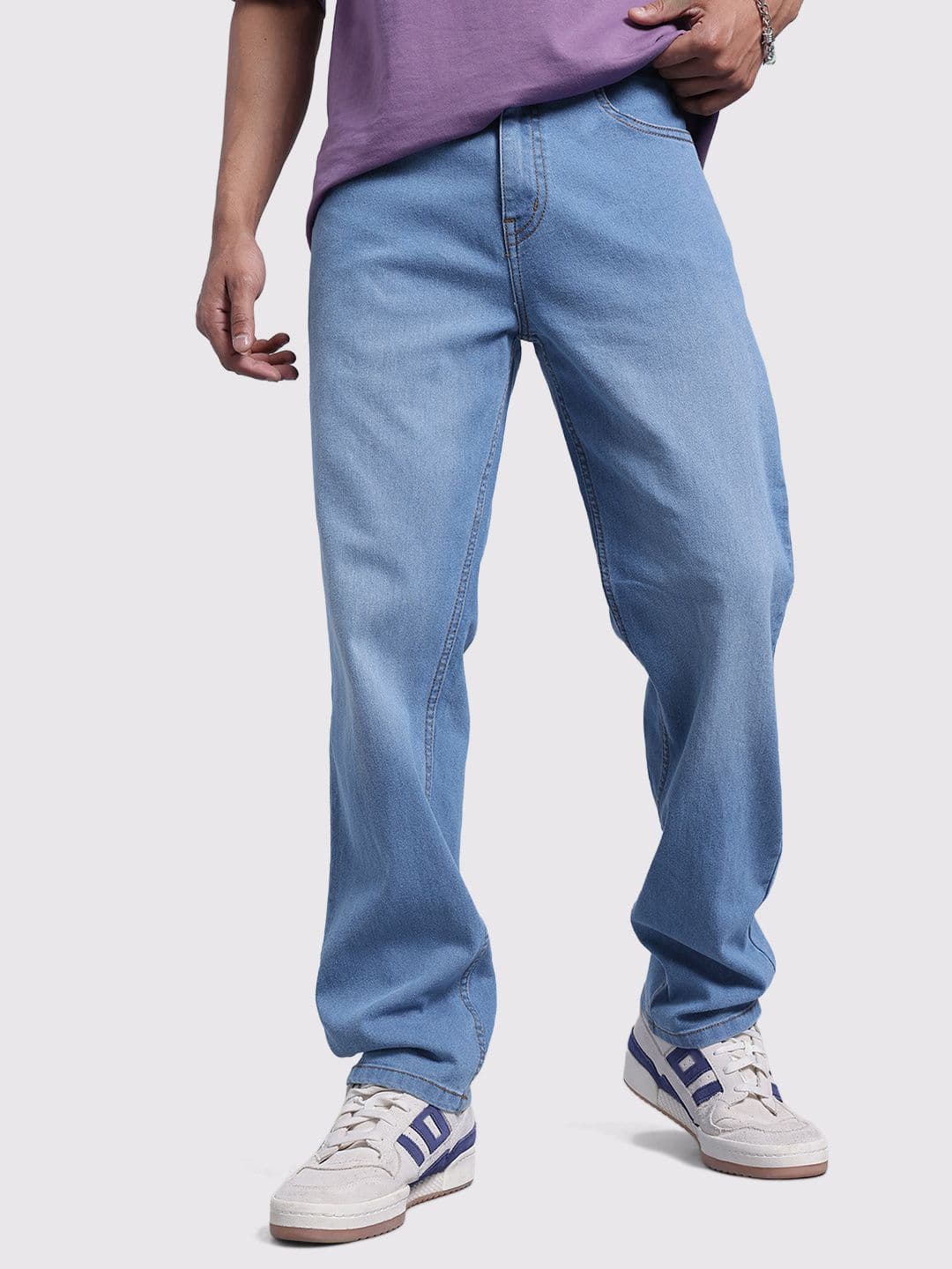 The Roadster Life Co. Men Straight Fit Mid-Rise Jeans