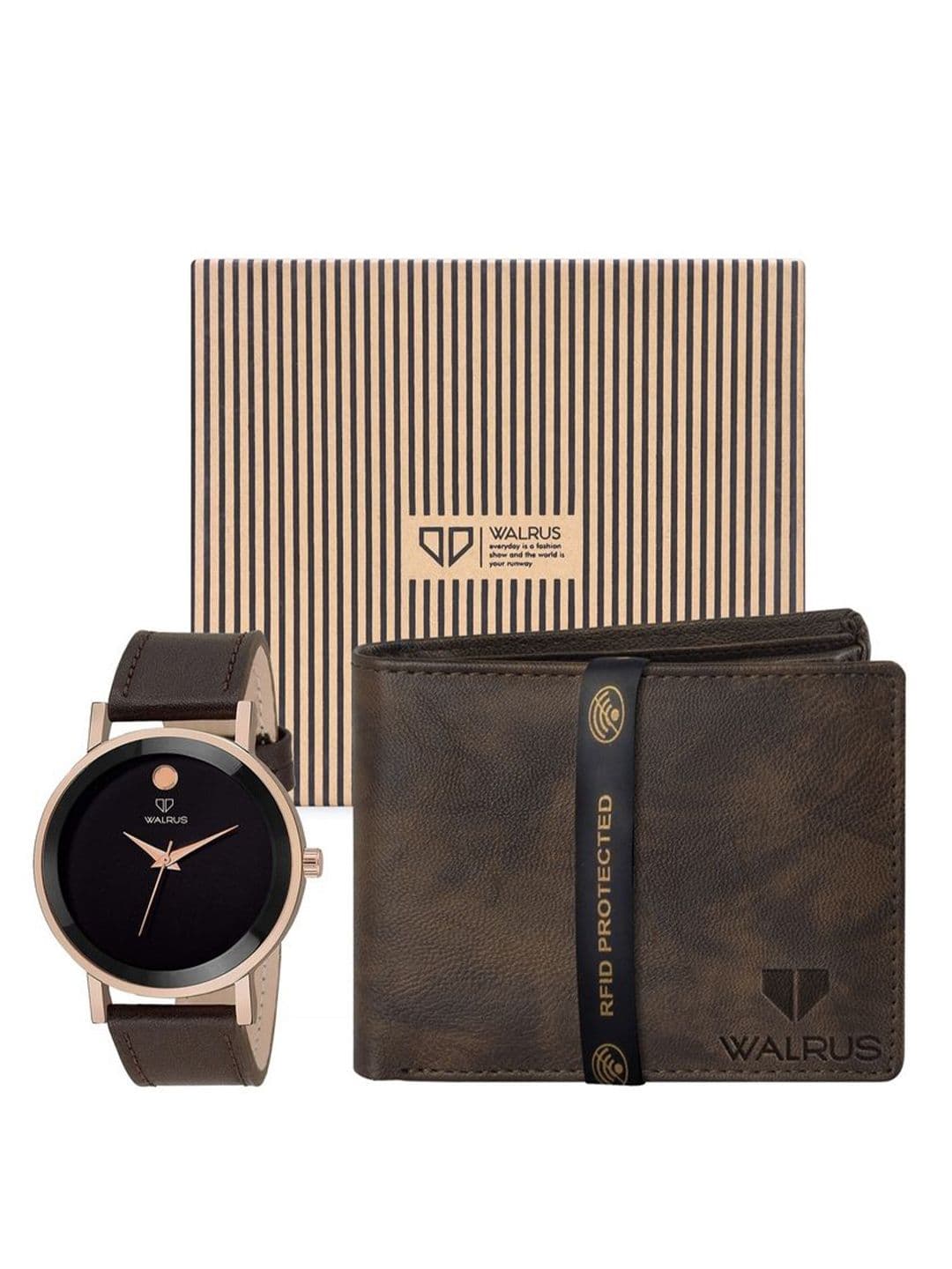 Walrus Men Accessory Gift Set of Watch and Wallet