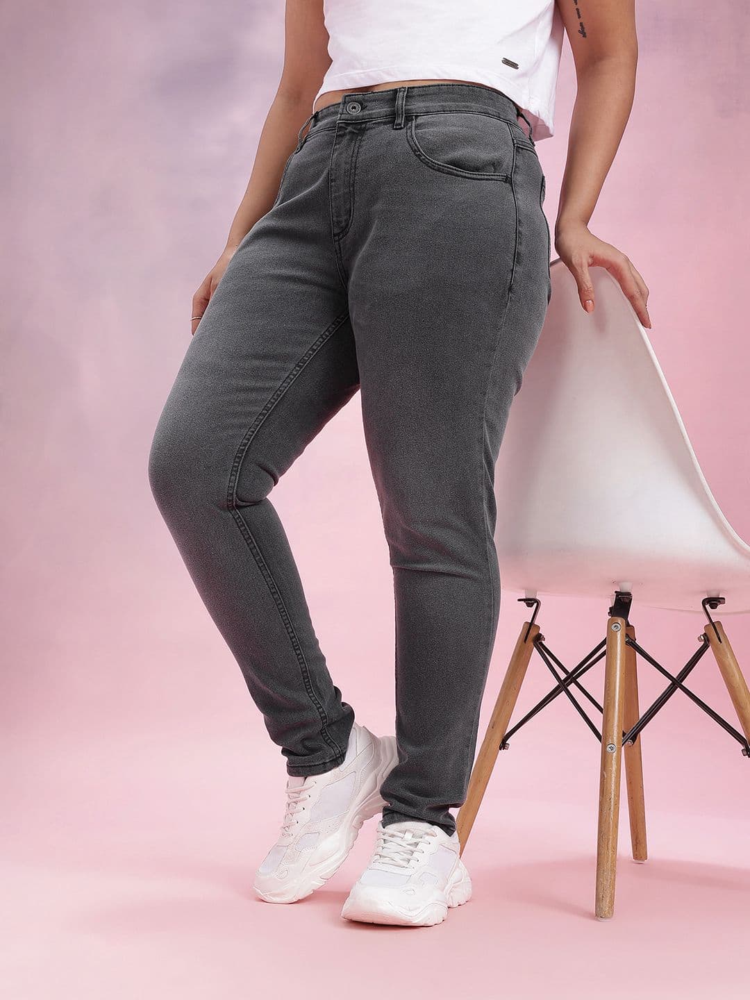 DressBerry Curve Women Slim Fit Mid-Rise Stretchable Jeans - view 1