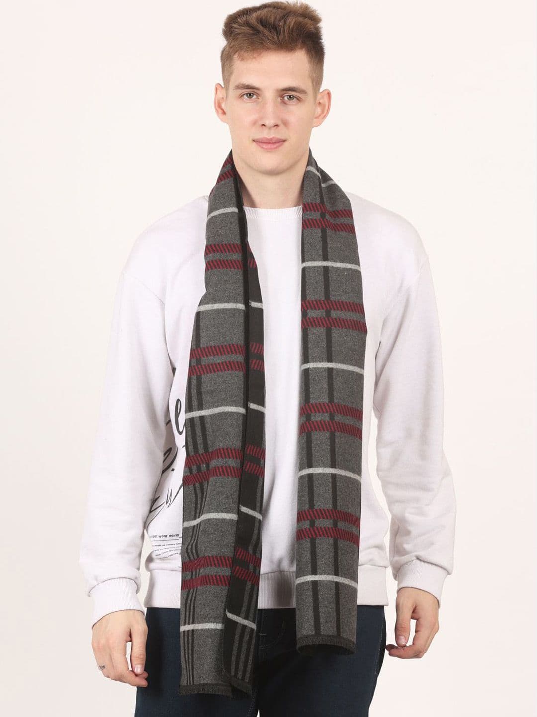 Cazzano Men Checked Acrylic Mufflers - view 1