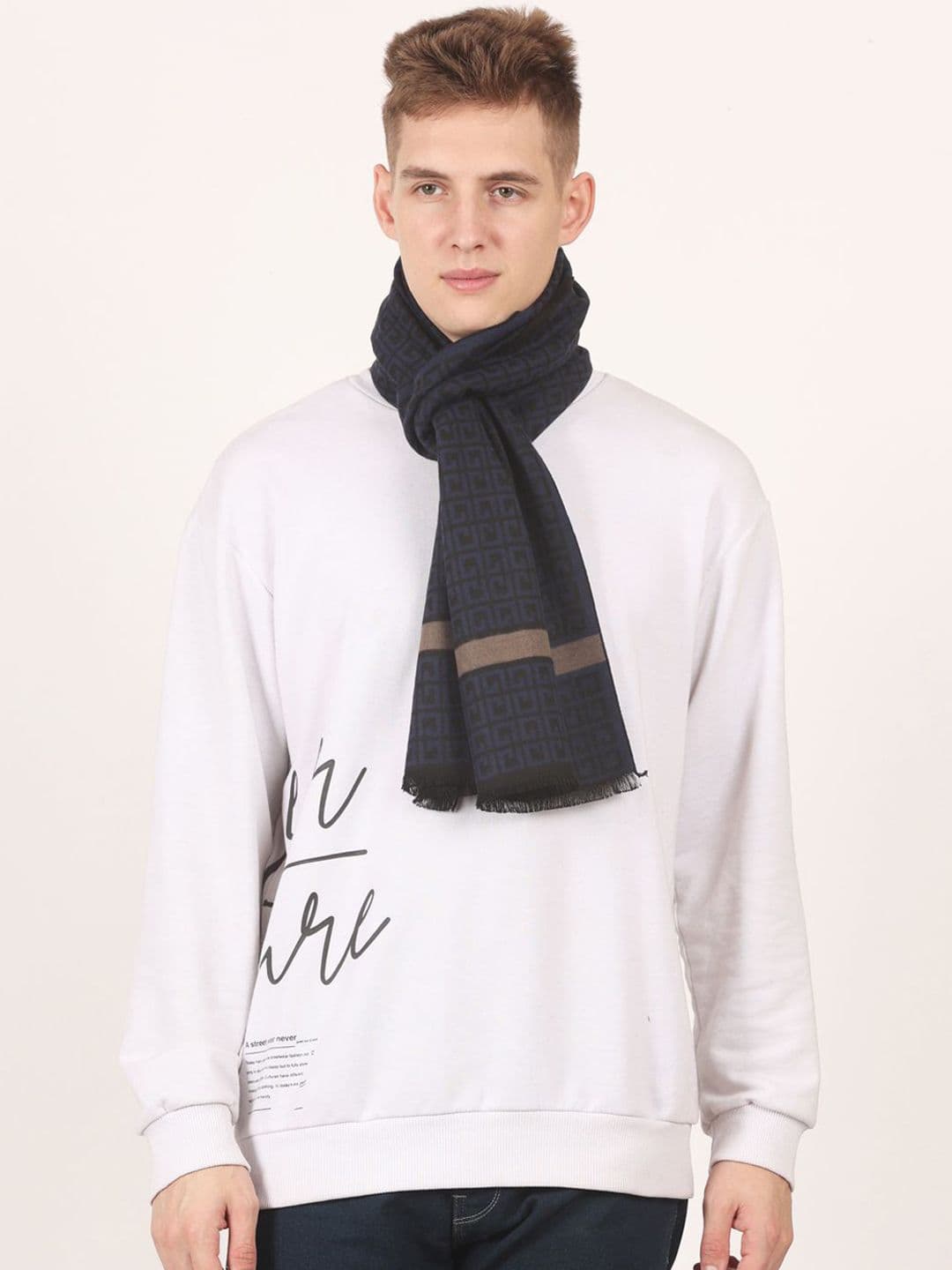 Cazzano Men Patterned Acrylic Mufflers - view 1