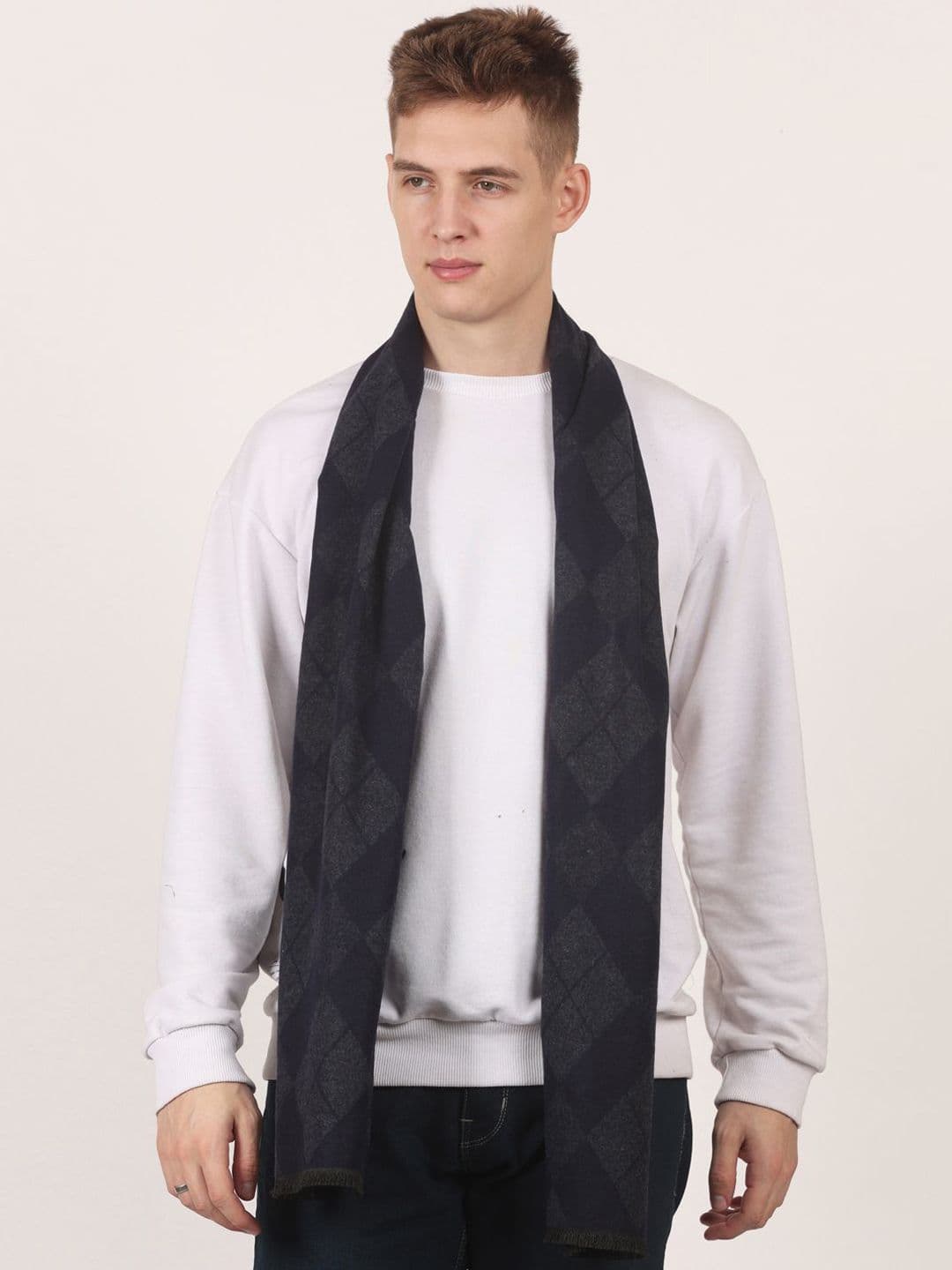 Cazzano Men Patterned Acrylic Mufflers - view 1