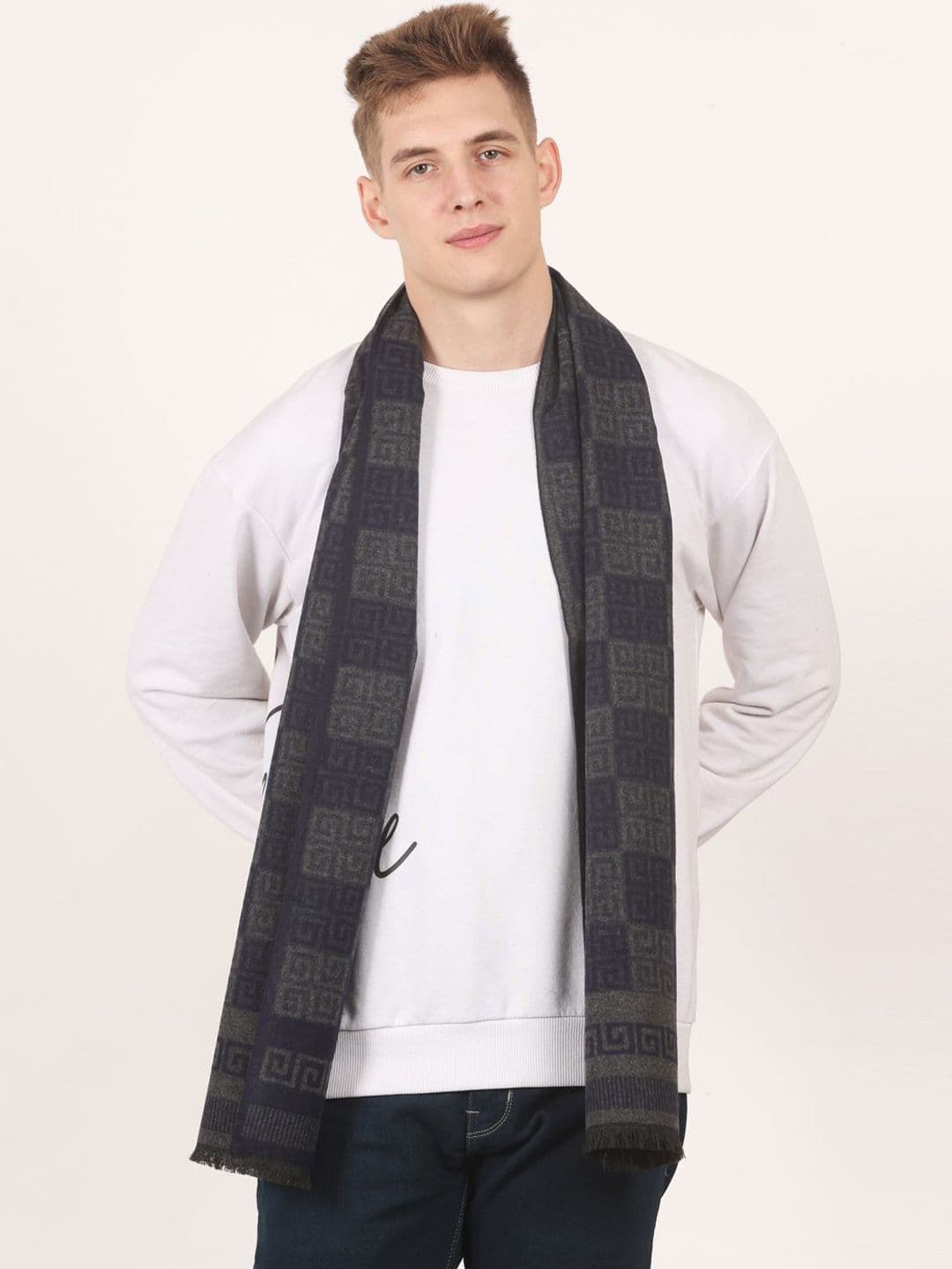 Cazzano Men Patterned Acrylic Mufflers - view 1
