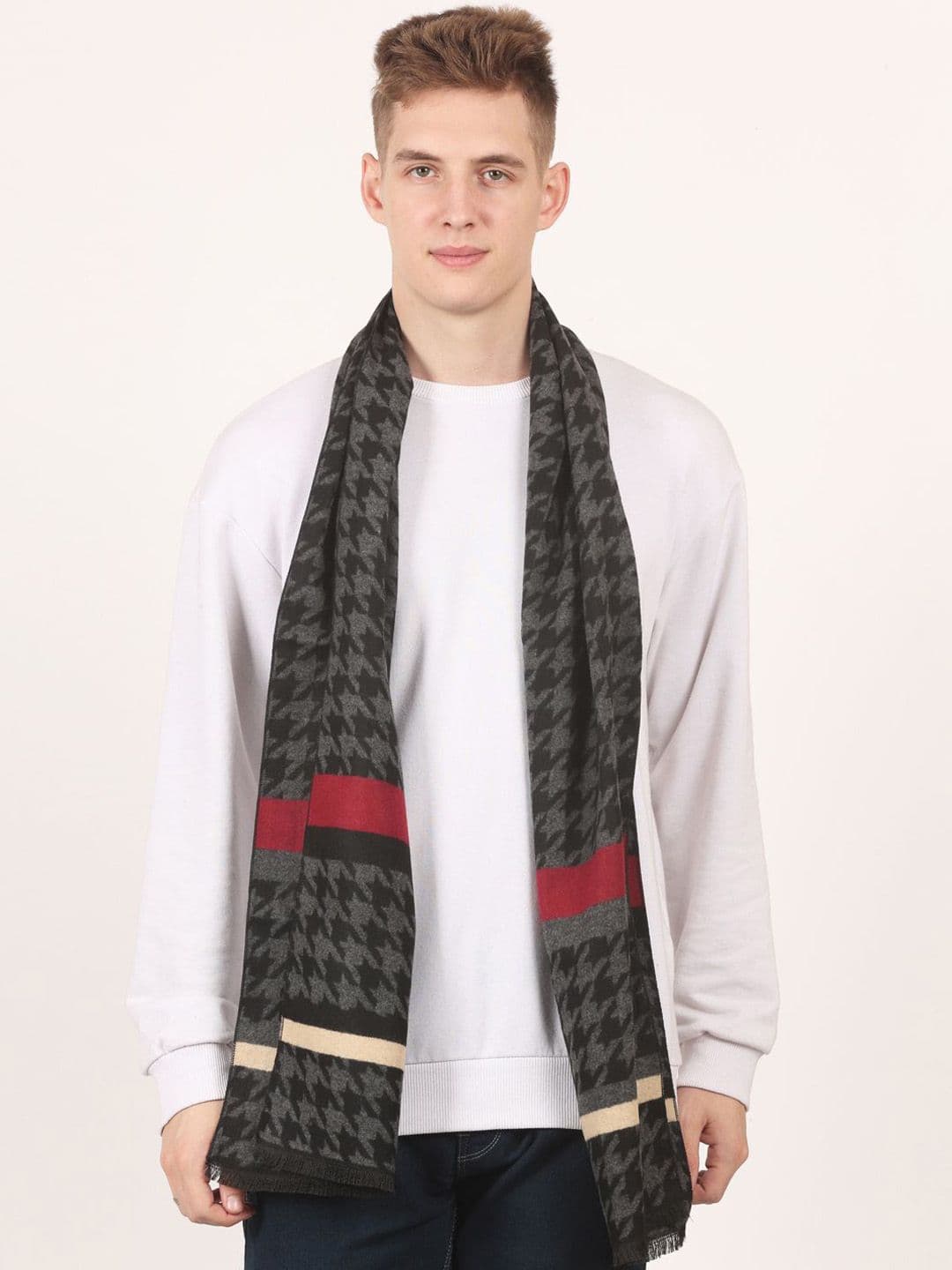 Cazzano Men Patterned Acrylic Mufflers - view 1