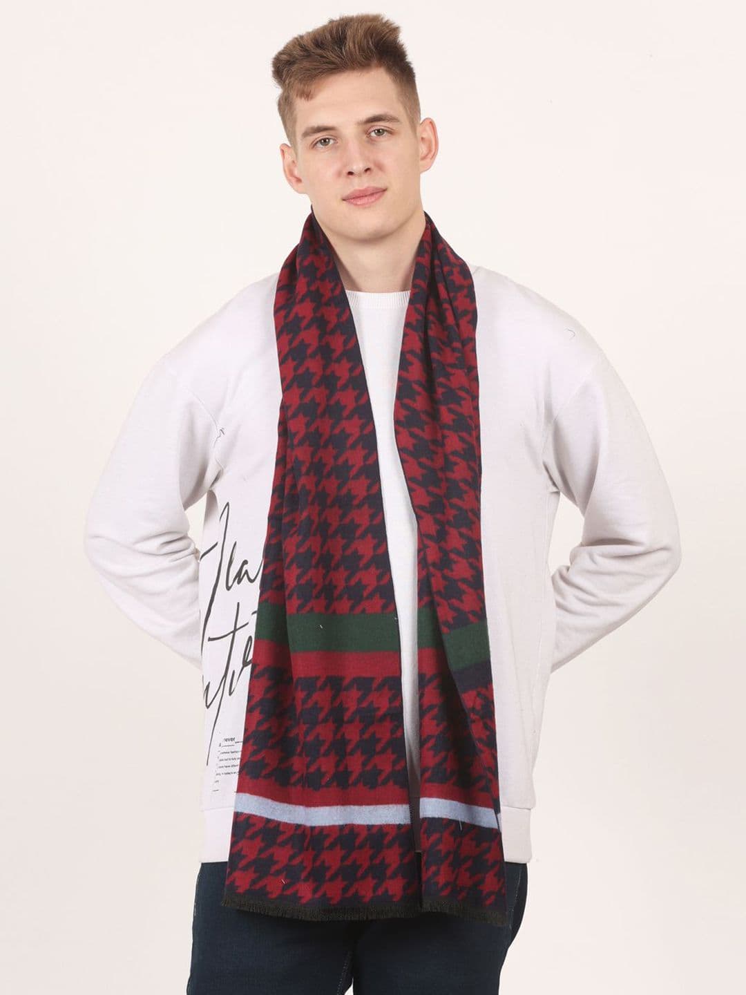 Cazzano Men Patterned Acrylic Mufflers - view 1