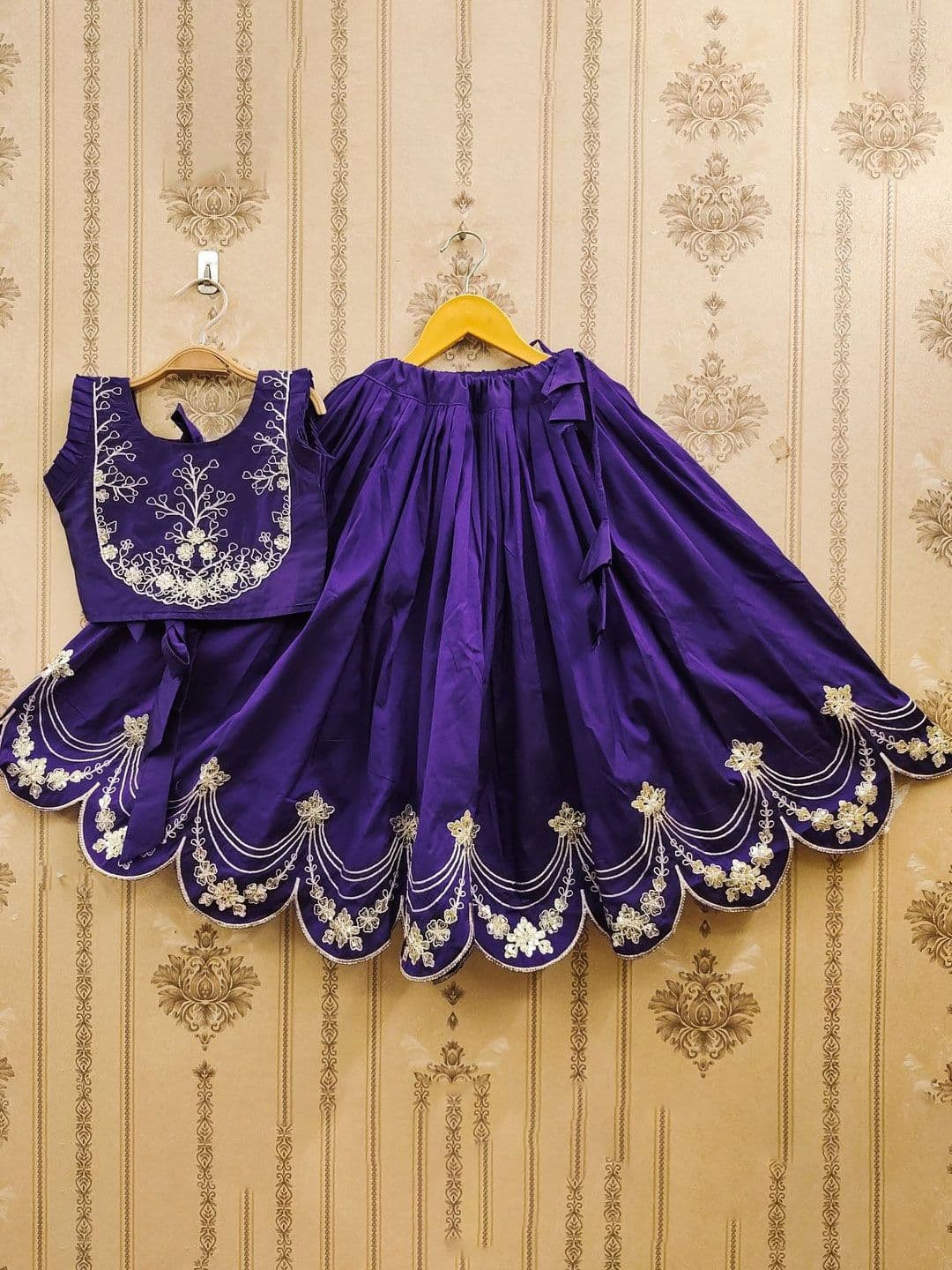 JOVK DESIGN Tie And Dye Krishna Dyed Silk Lehenga Choli - view 1
