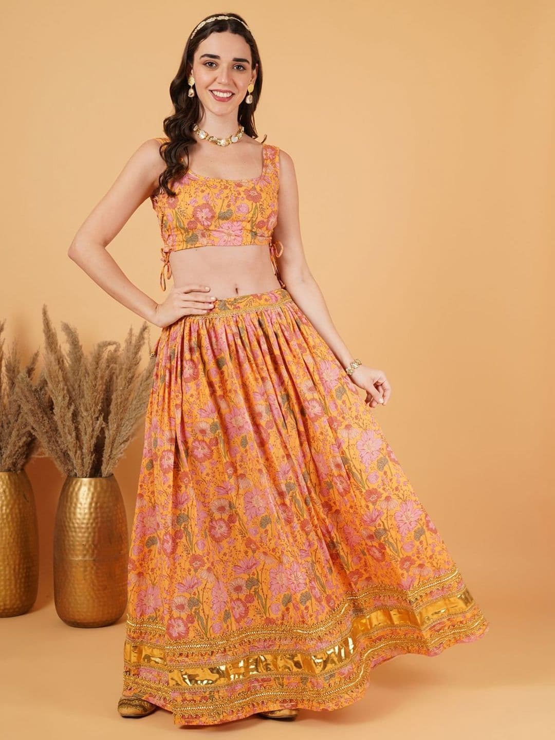 KALINI Printed Ready to Wear Lehenga Choli Set - view 1