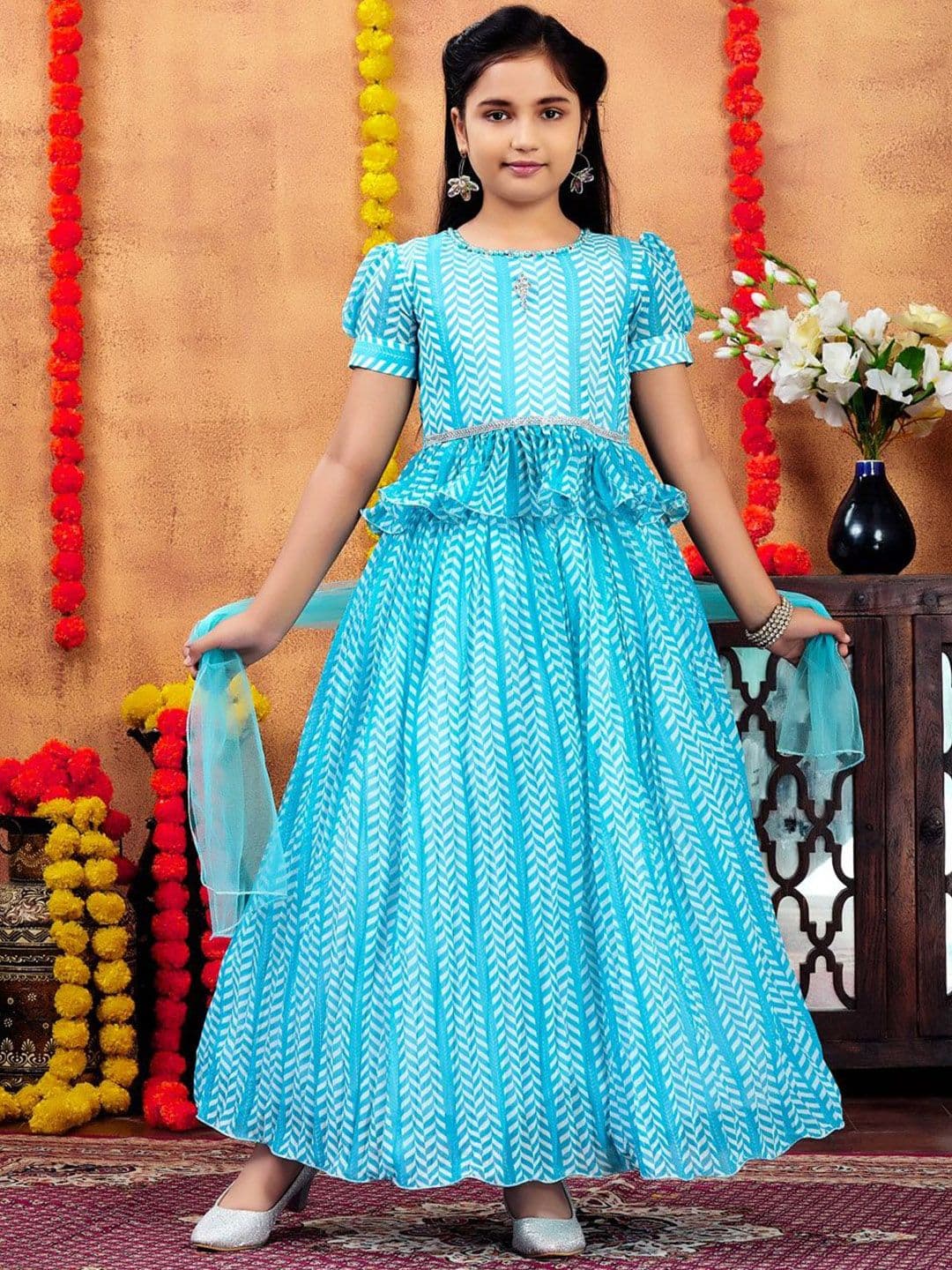 Aarika Girls Printed Ready to Wear Lehenga & Blouse With Dupatta - view 1