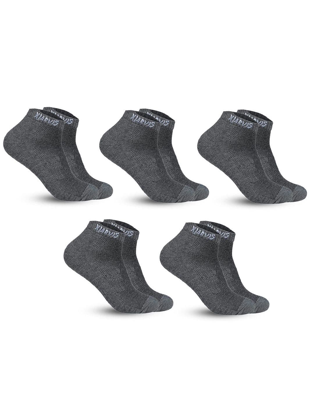 Xjarvis Unisex Pack Of 5 Combed Cotton Ankle-Length Socks - view 1