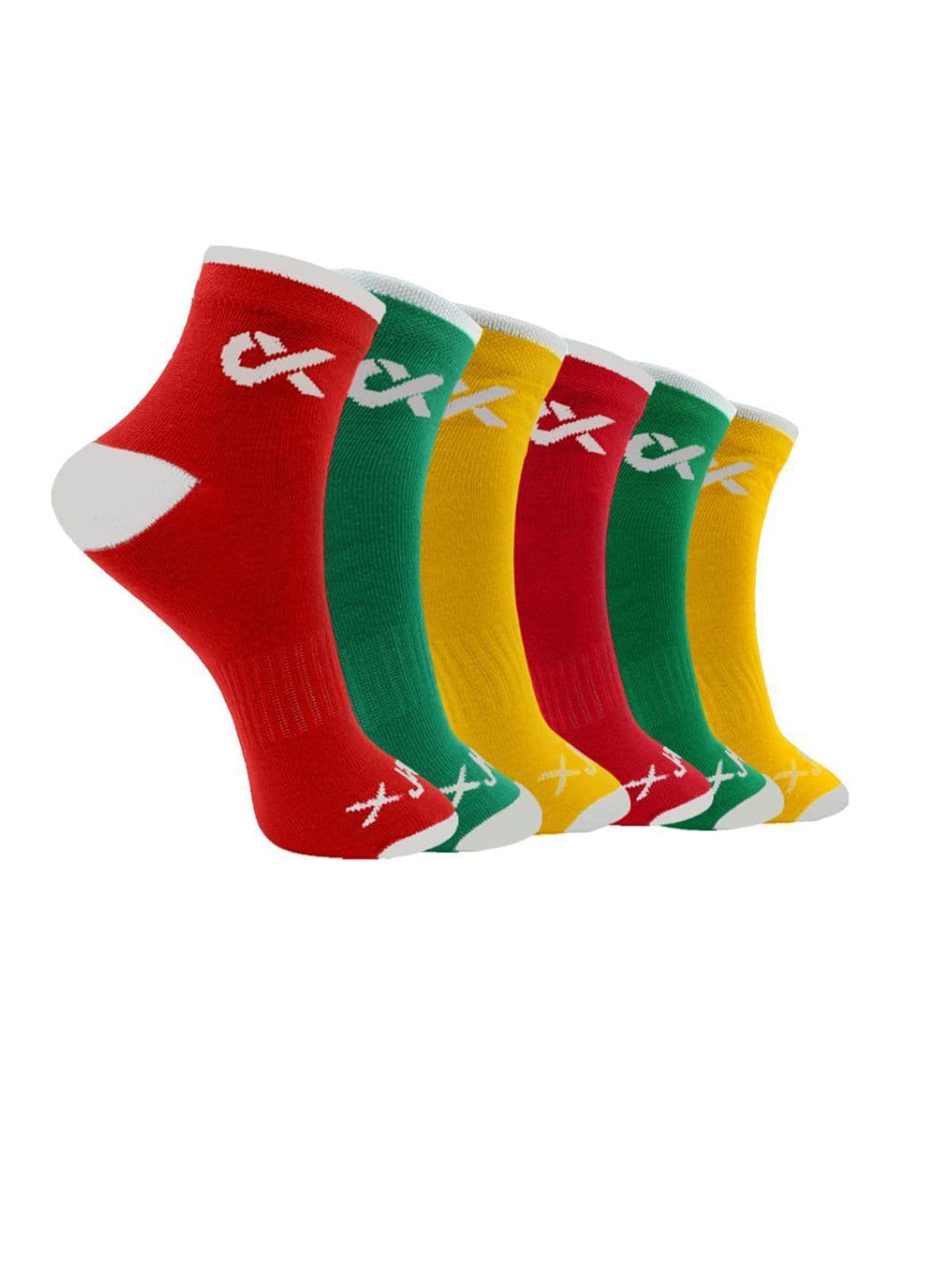 Xjarvis Pack Of 6 Cotton Ankle-Length Socks - view 1