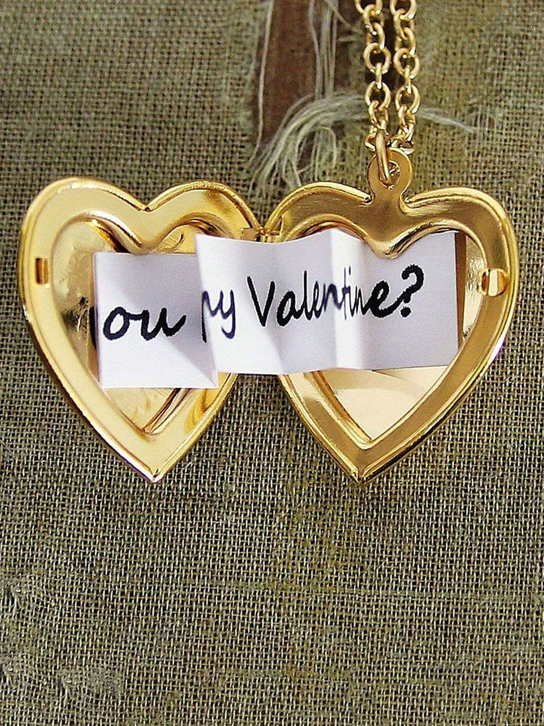MEMOIR Unisex Gold-Plated Heart Shape Locket Pendant With Chain - view 1