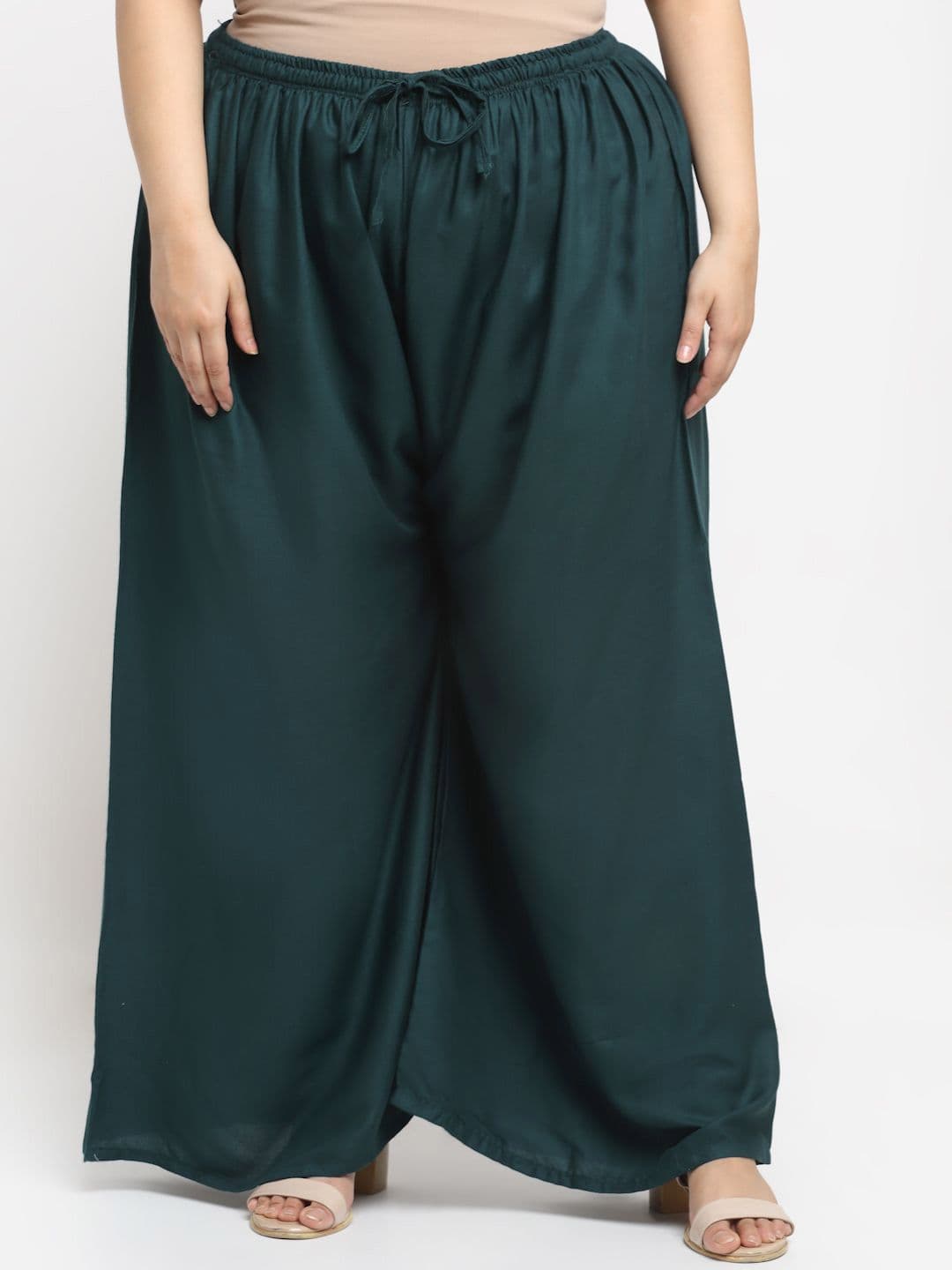 STYLE PREZONE Women Wide Leg Ethnic Plus Size Palazzos - view 1