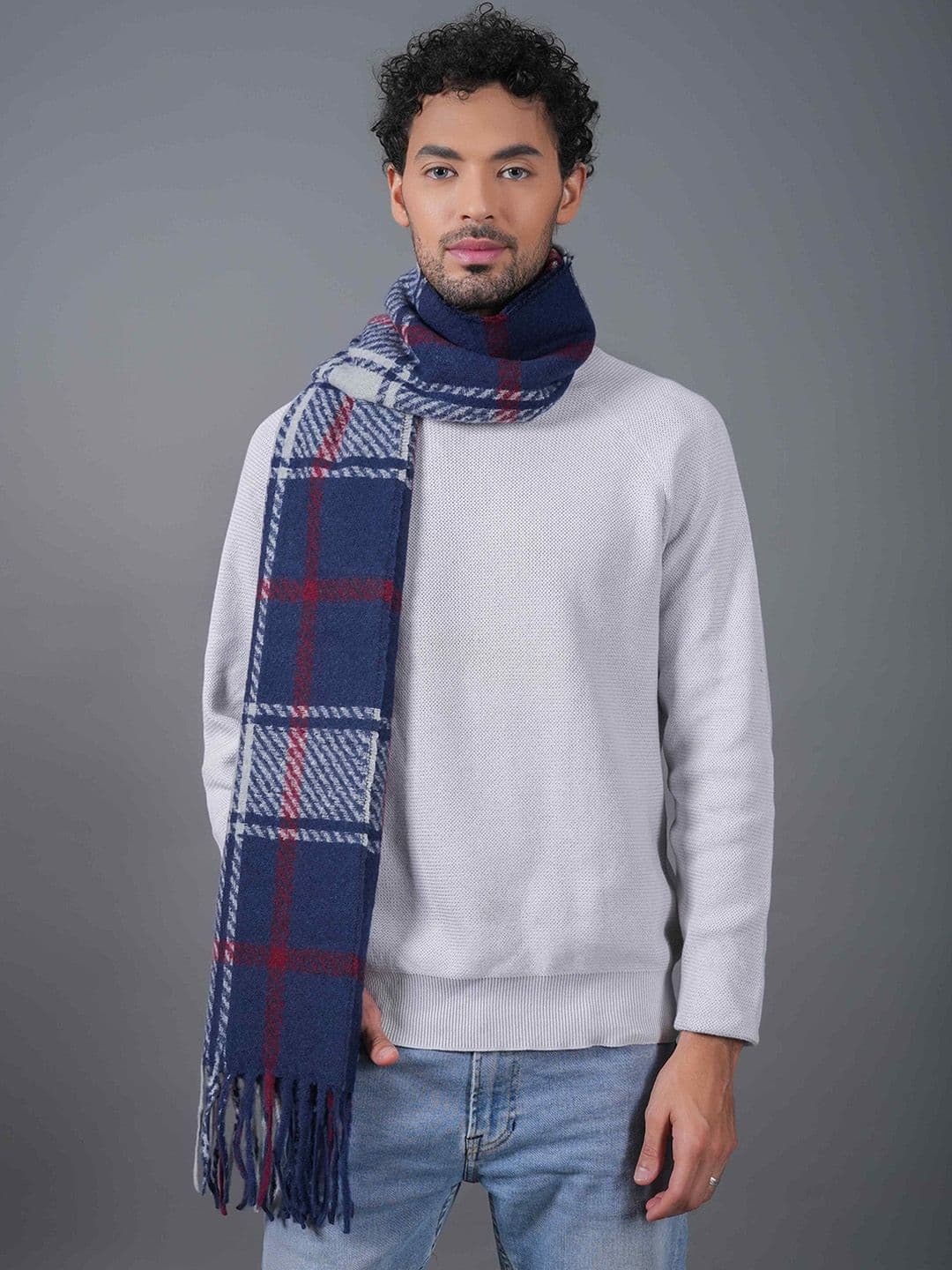 Tossido Unisex Checked Acrylic Mufflers - view 1