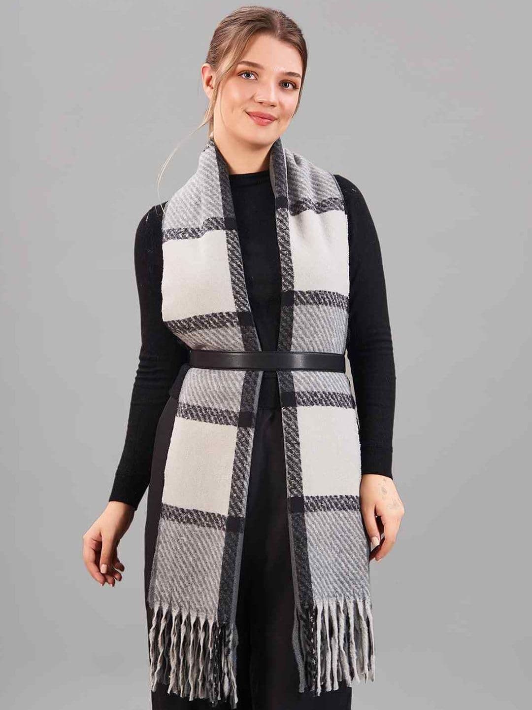 Tossido Unisex Checked Acrylic Mufflers - view 1