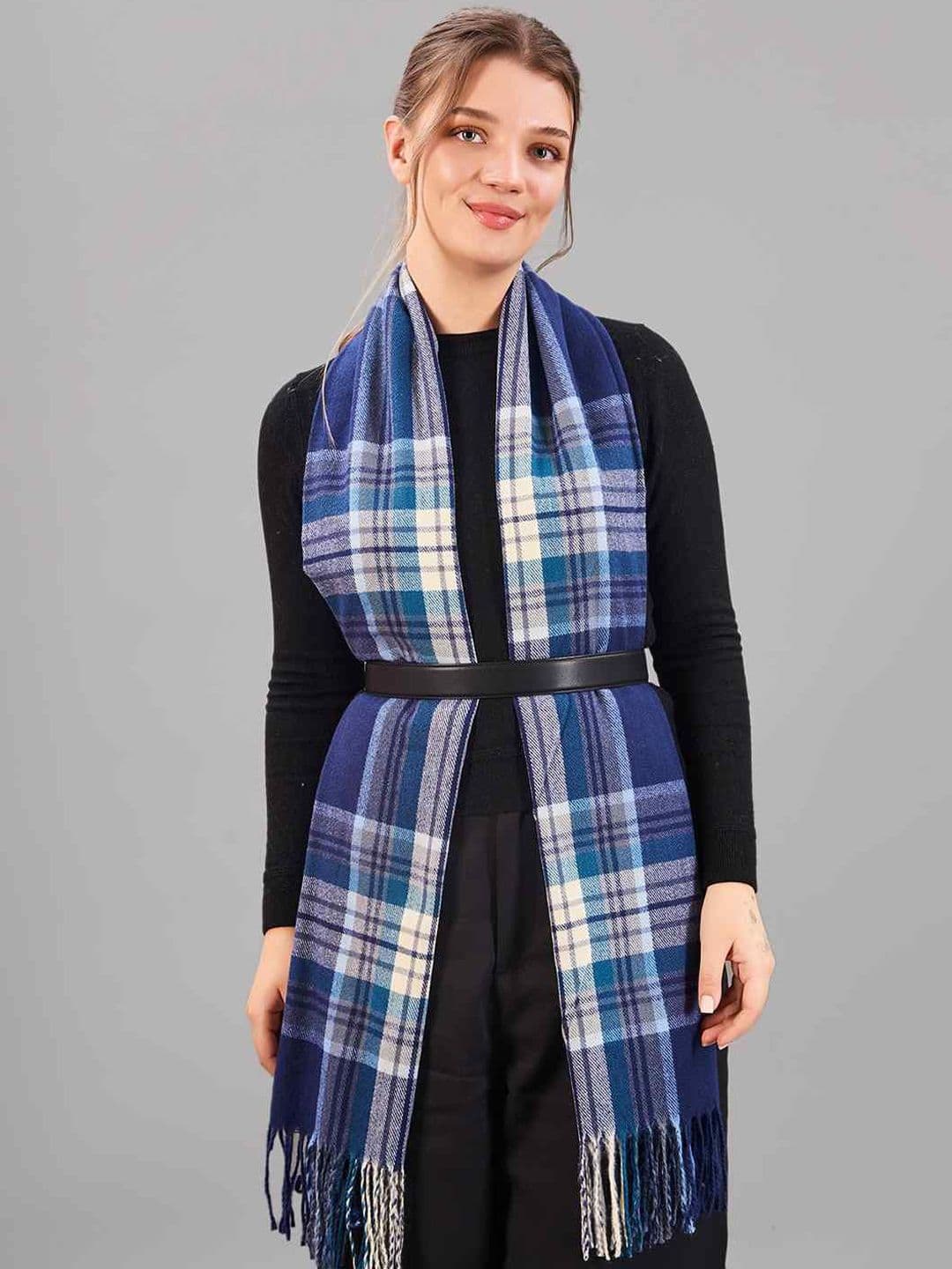 Tossido Unisex Checked Acrylic Mufflers - view 1
