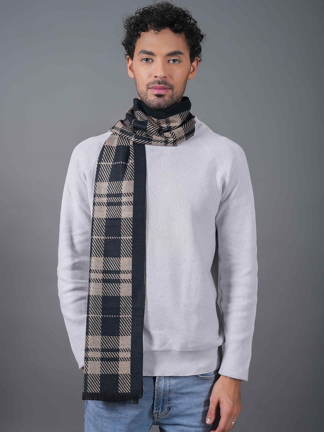 Tossido Unisex Checked Acrylic Mufflers - view 1