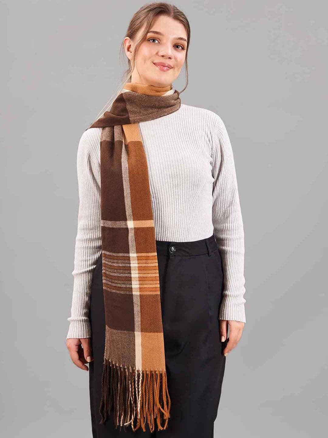 Tossido Unisex Checked Acrylic Mufflers - view 1