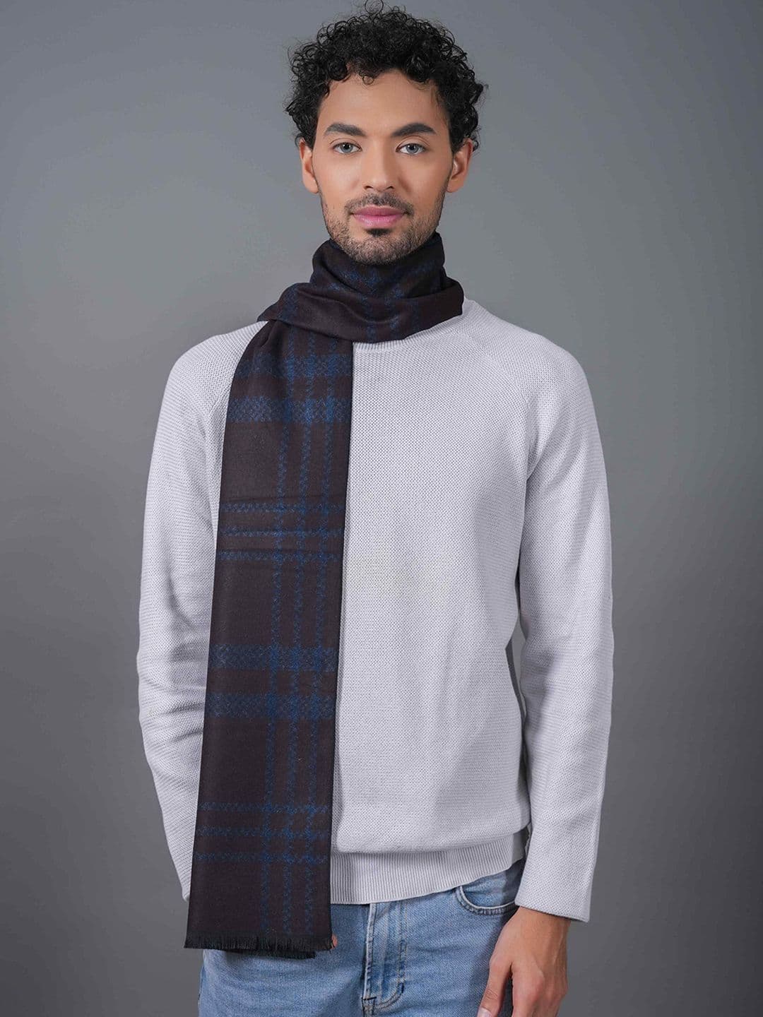 Tossido Unisex Checked Acrylic Mufflers - view 1
