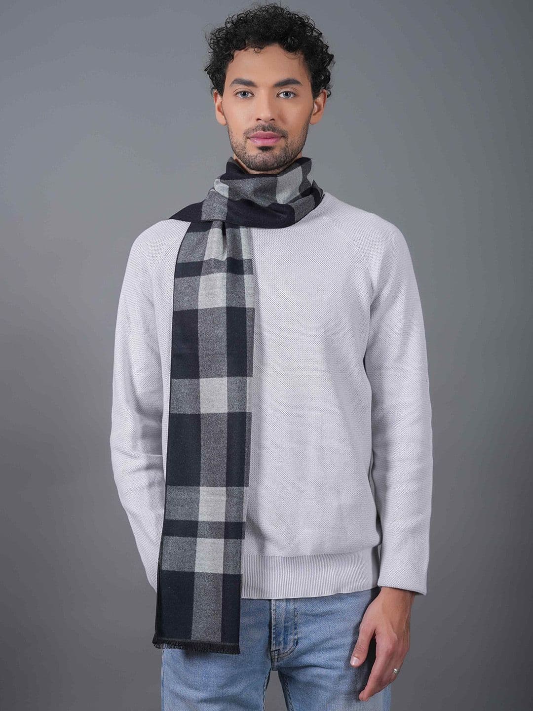 Tossido Unisex Checked Acrylic Mufflers - view 1