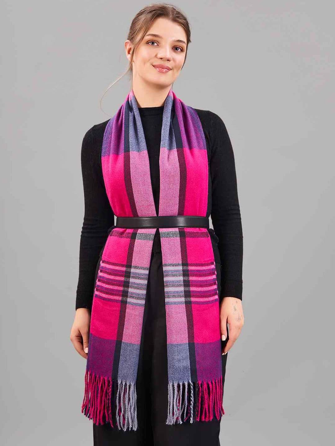 Tossido Unisex Checked Acrylic Mufflers - view 1