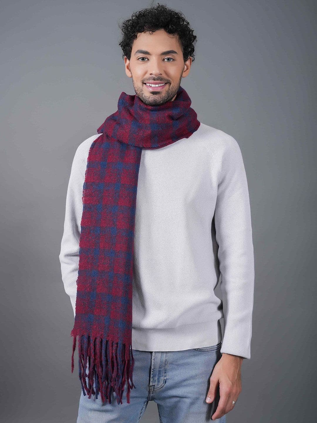 Tossido Unisex Checked Acrylic Mufflers - view 1