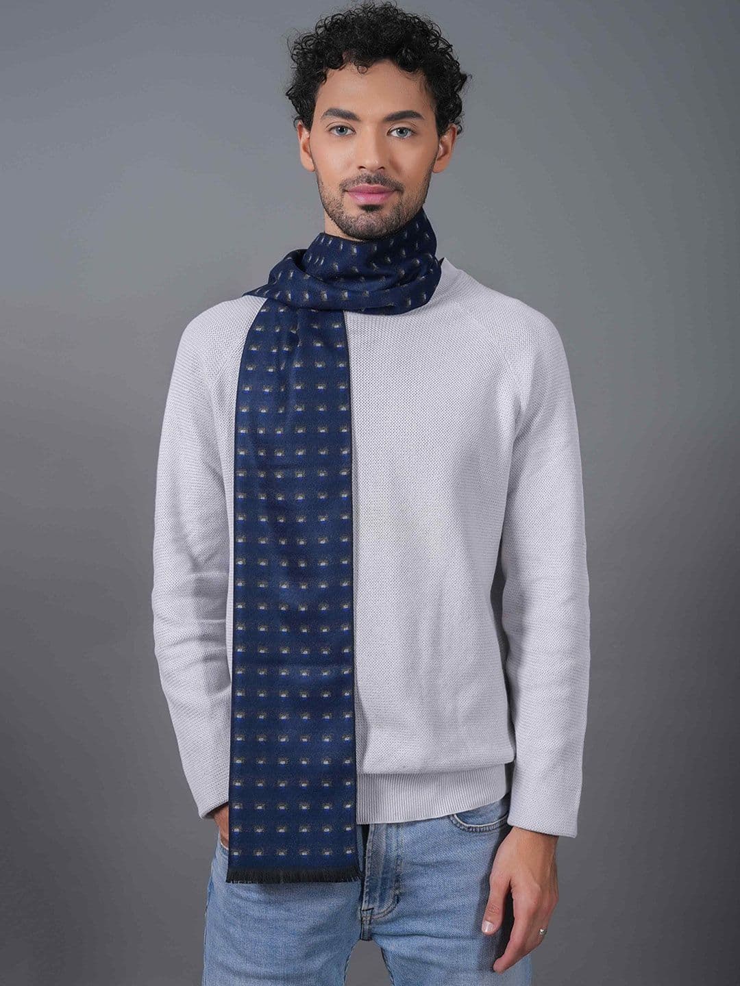 Tossido Men Self Design Acrylic Mufflers - view 1