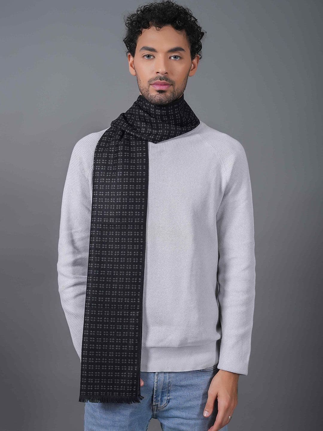 Tossido Men Self Design Acrylic Mufflers - view 1