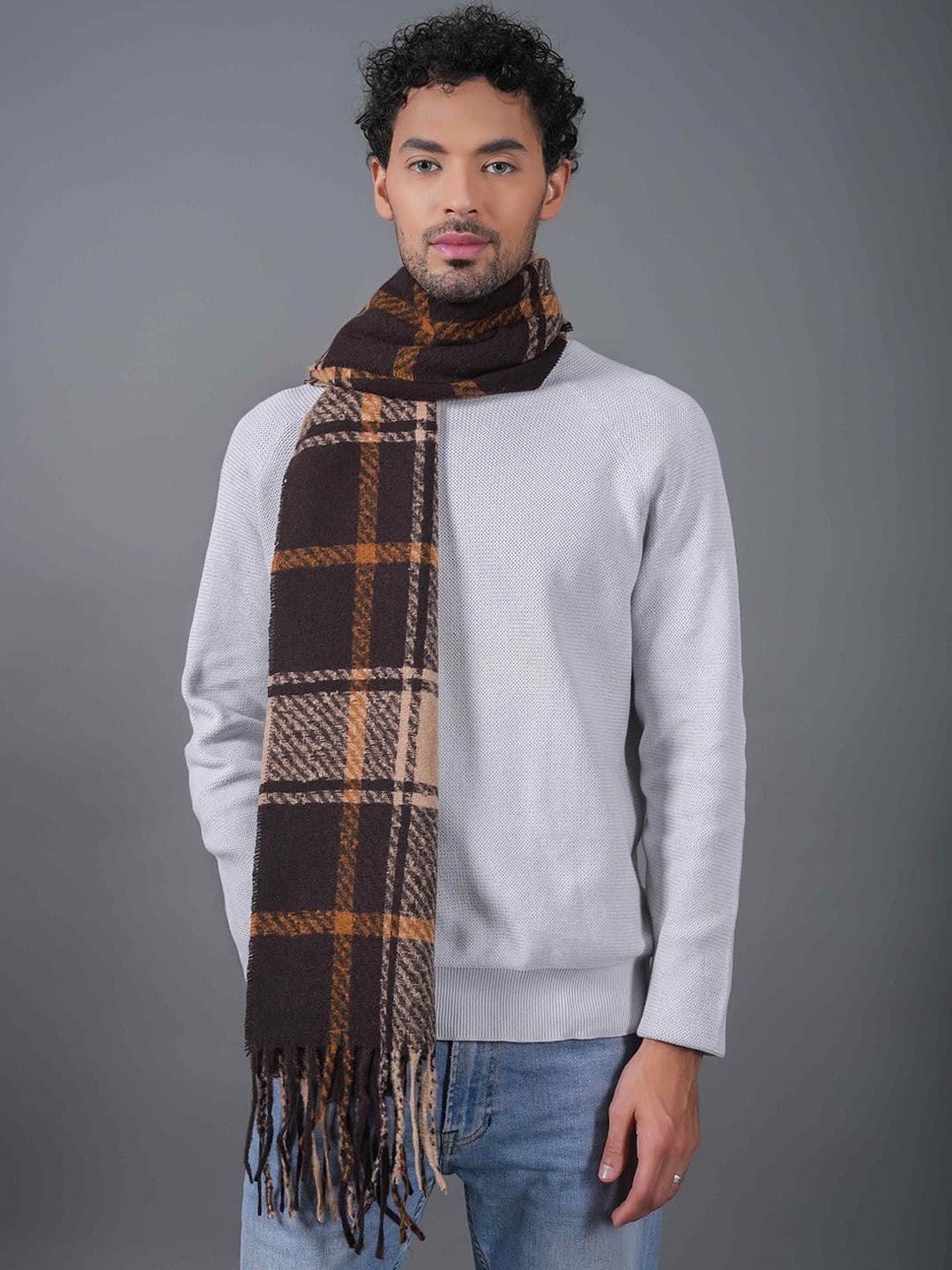 Tossido Unisex Checked Acrylic Mufflers - view 1