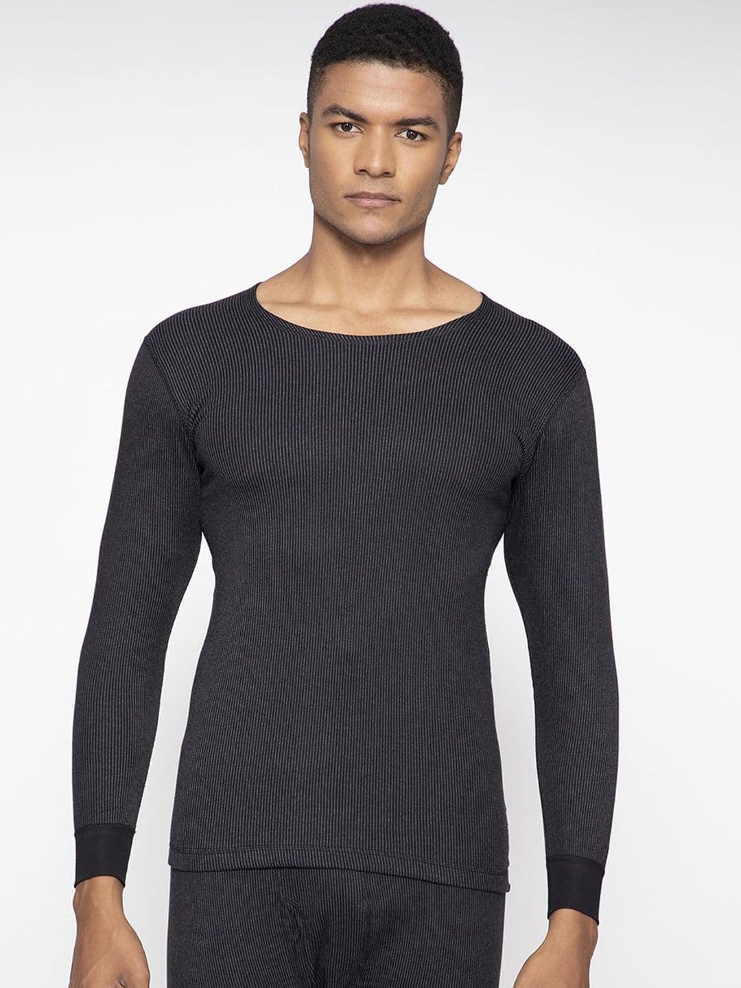 SPORTO Striped Round Neck Full Sleeve Thermal Set - view 1