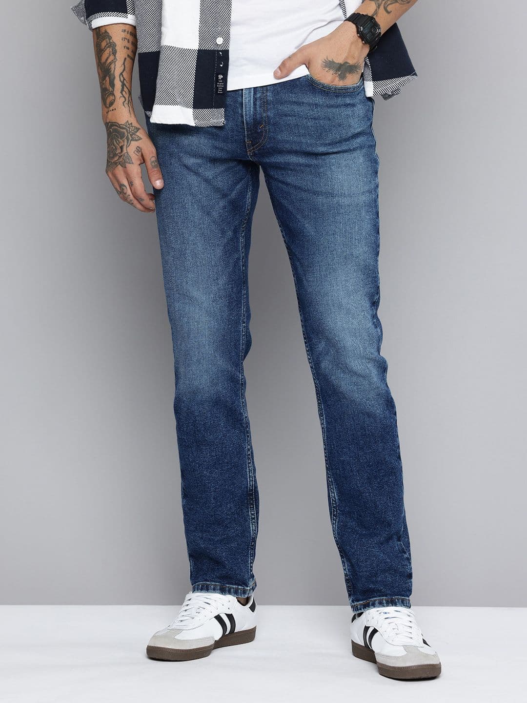 Levis Men 511 Slim Fit Heavy Fade Stretchable Jeans - view 1