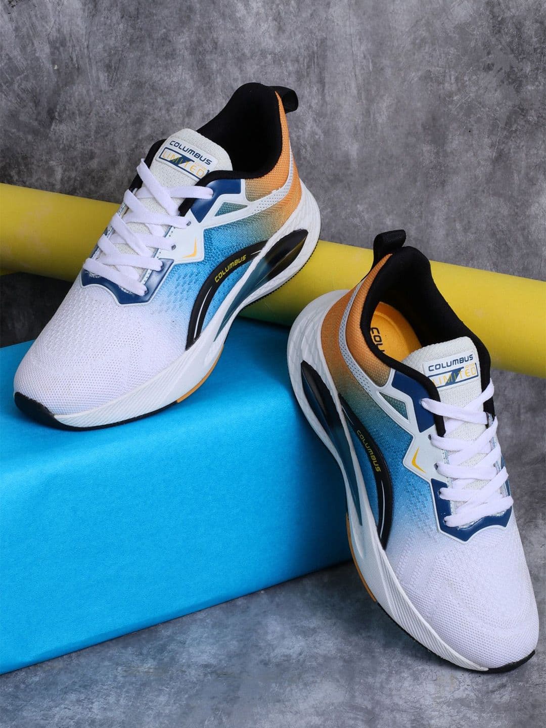 Columbus Men Mesh Running Non-Marking Sports Shoes - view 1