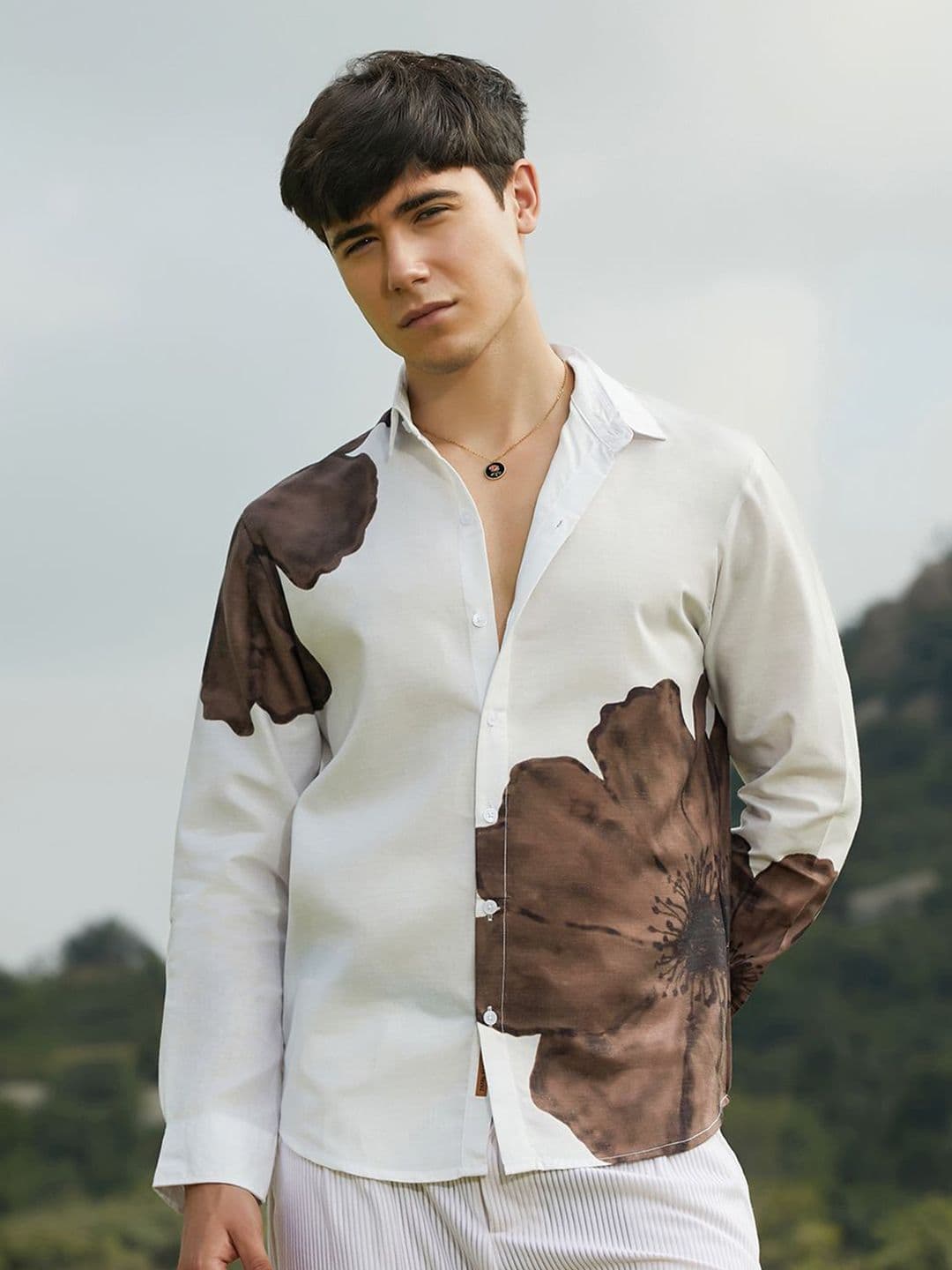 CAHOOT Men Relaxed Fit Spread Collar Floral Printed Cotton Casual Shirt - view 1