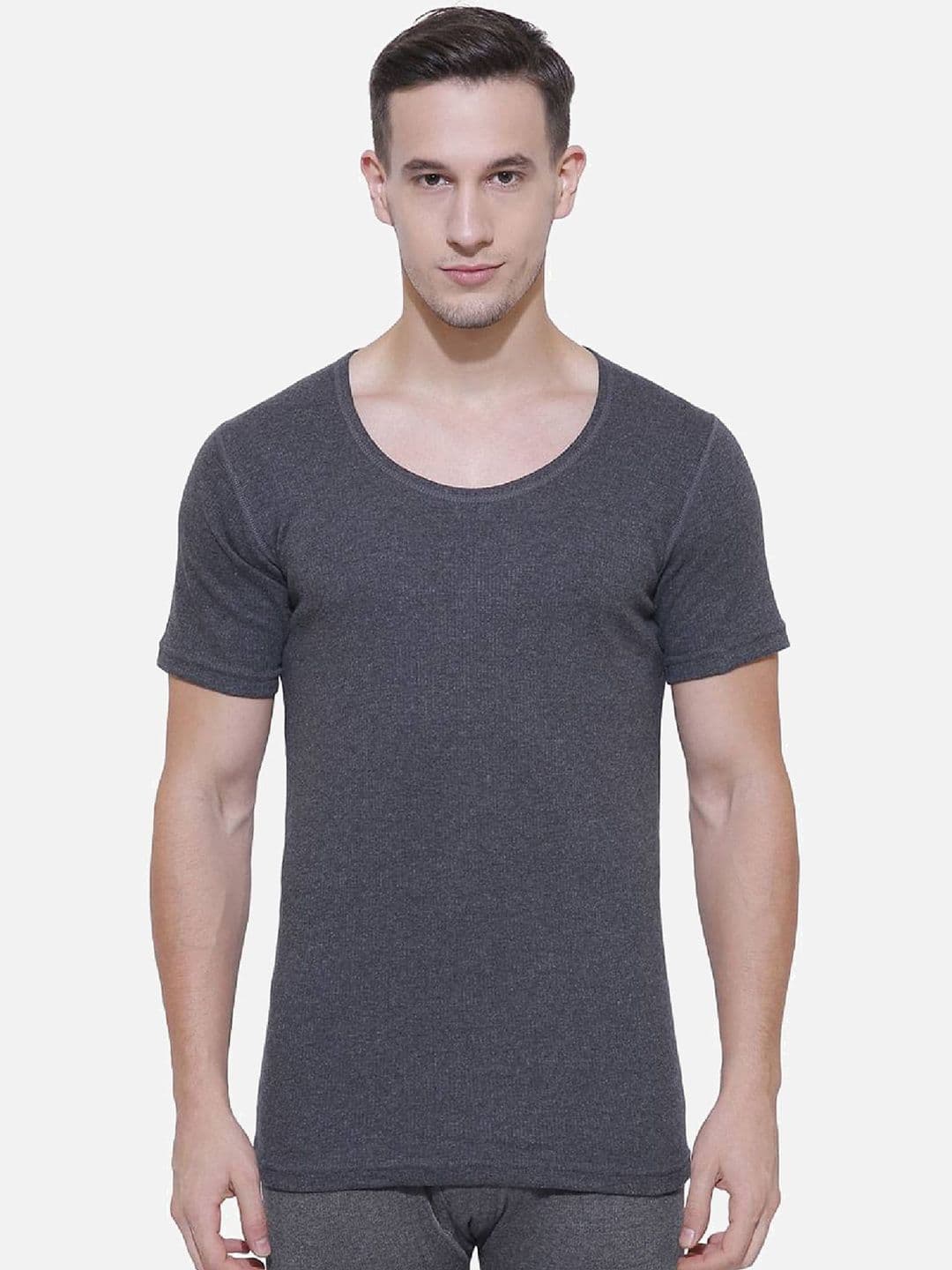 BODYCARE INSIDER Men Ribbed Cotton Thermal Top - view 1