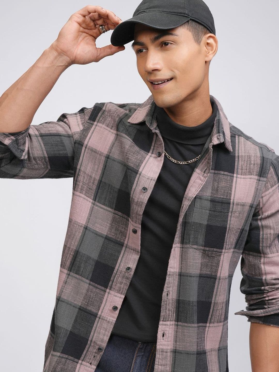 HIGHLANDER Men Checked Slim Fit Casual Regular Fit Shirt - view 1